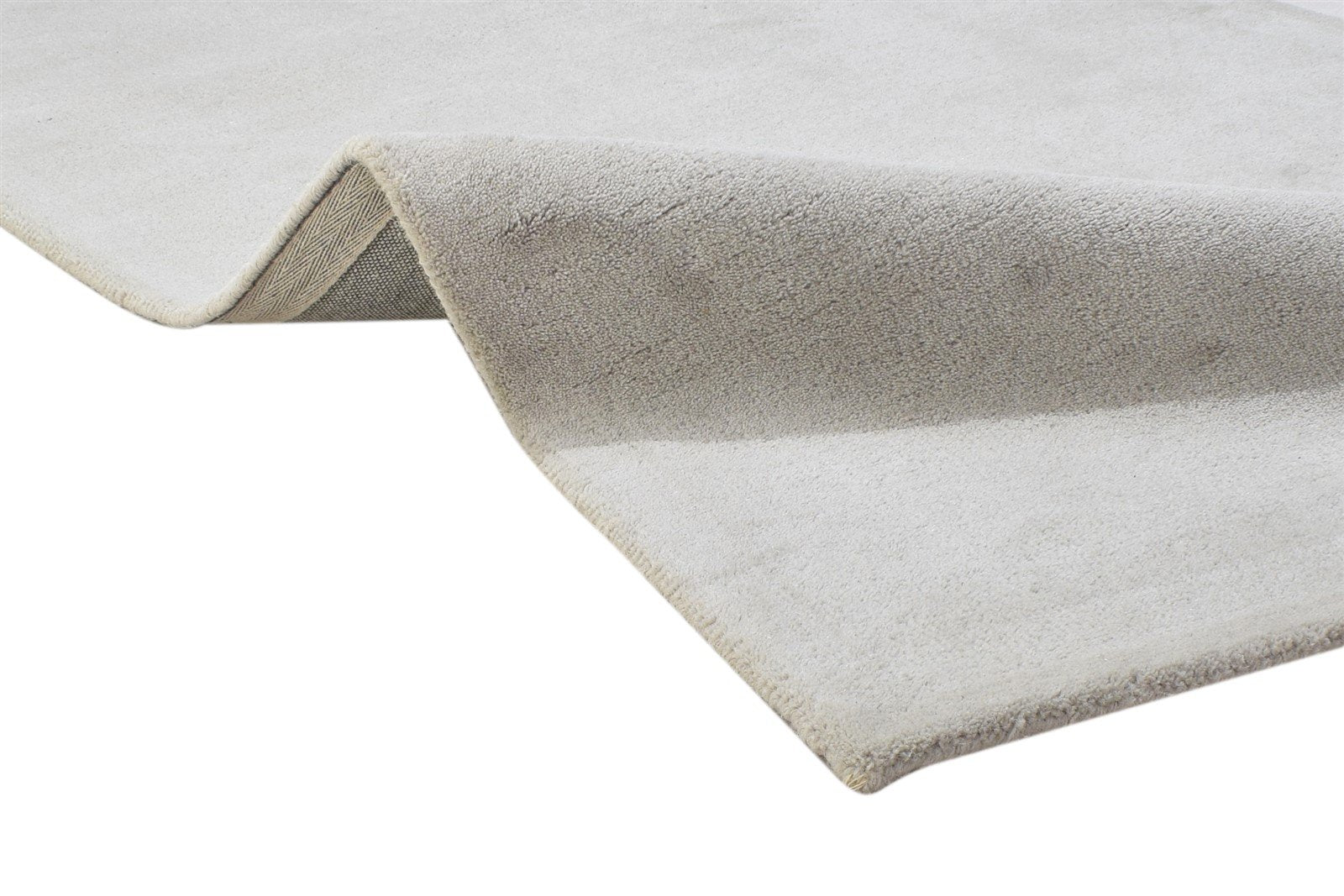 Hand Tufted Grey Wool Rug 3' X 5' Modern Scandinavian Solid Room Size Carpet 7864311578773