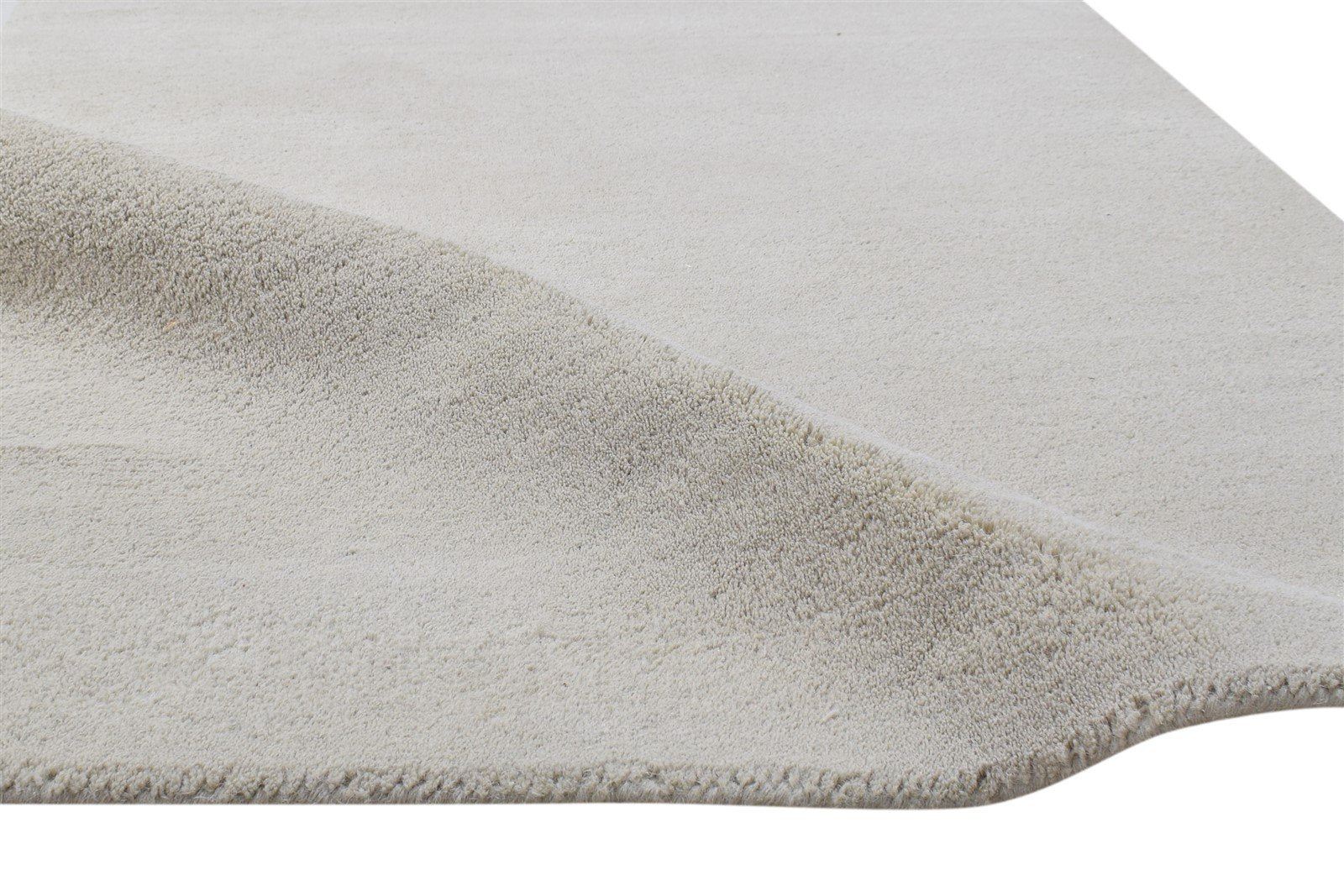 Hand Tufted Grey Wool Rug 3' X 5' Modern Scandinavian Solid Room Size Carpet 7864311251093