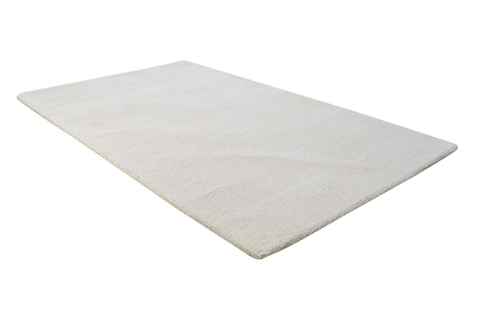 Hand Tufted Grey Wool Rug 3' X 5' Modern Scandinavian Solid Room Size Carpet 7864311251093