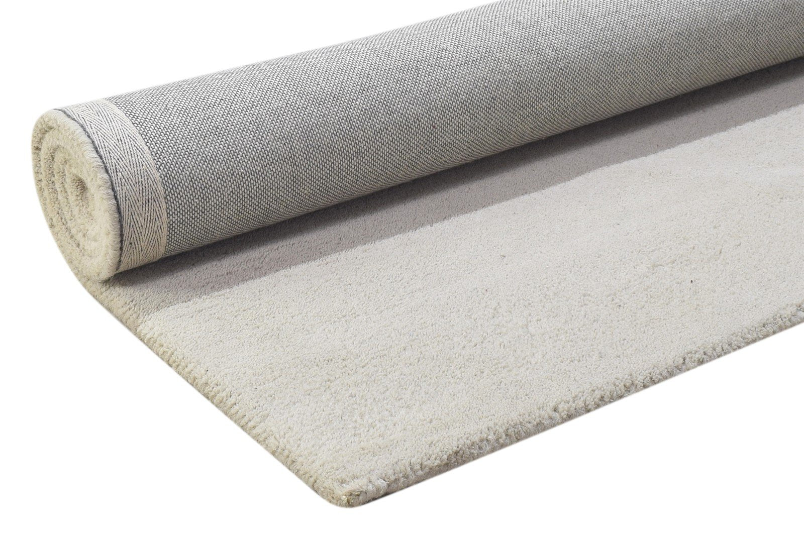 Hand Tufted Grey Wool Rug 3' X 5' Modern Scandinavian Solid Room Size Carpet 7864311251093