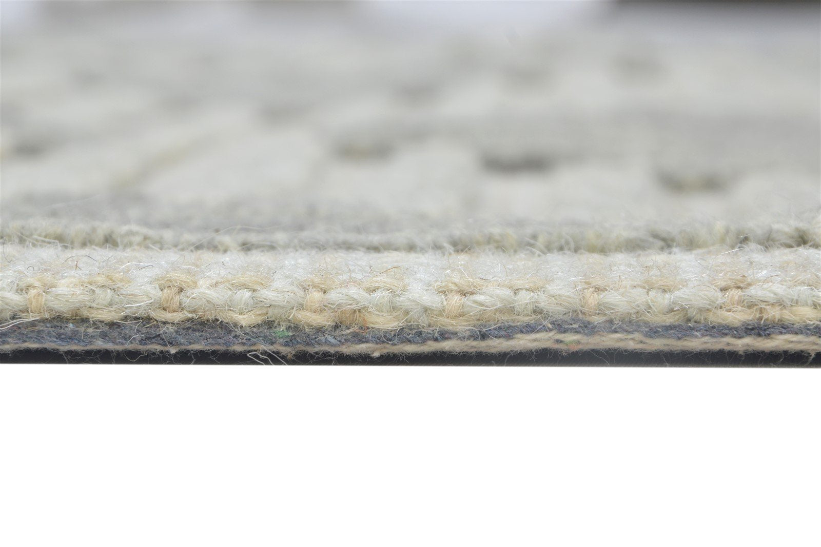 Hand Tufted Grey Wool Rug 4' X 5' Modern Scandinavian Trellis Room Size Carpet 7864146067605