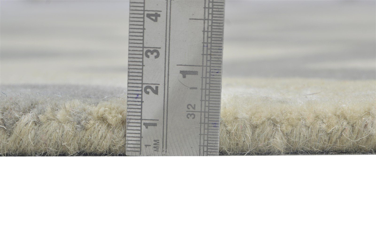Hand Tufted Grey Wool Rug 4' X 6' Modern Scandinavian Chevron Room Size Carpet 7864302567573