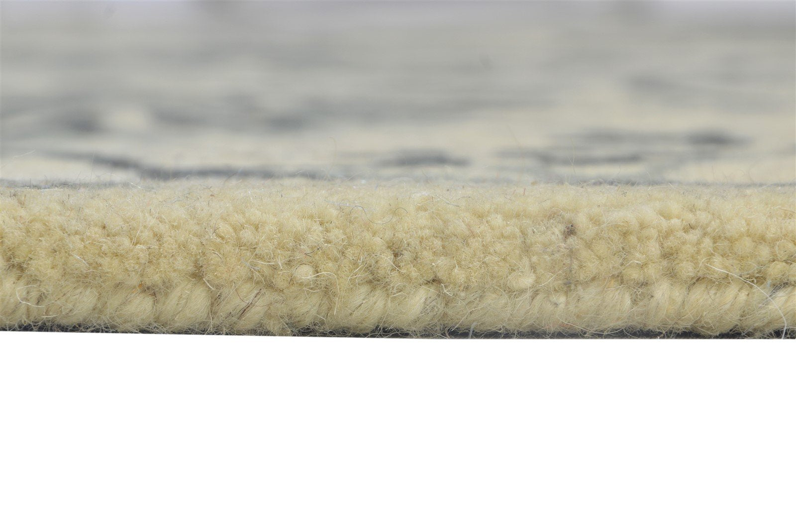 Hand Tufted Grey Wool Rug 5' X 8' Modern French Floral Room Size Carpet 7864264229013