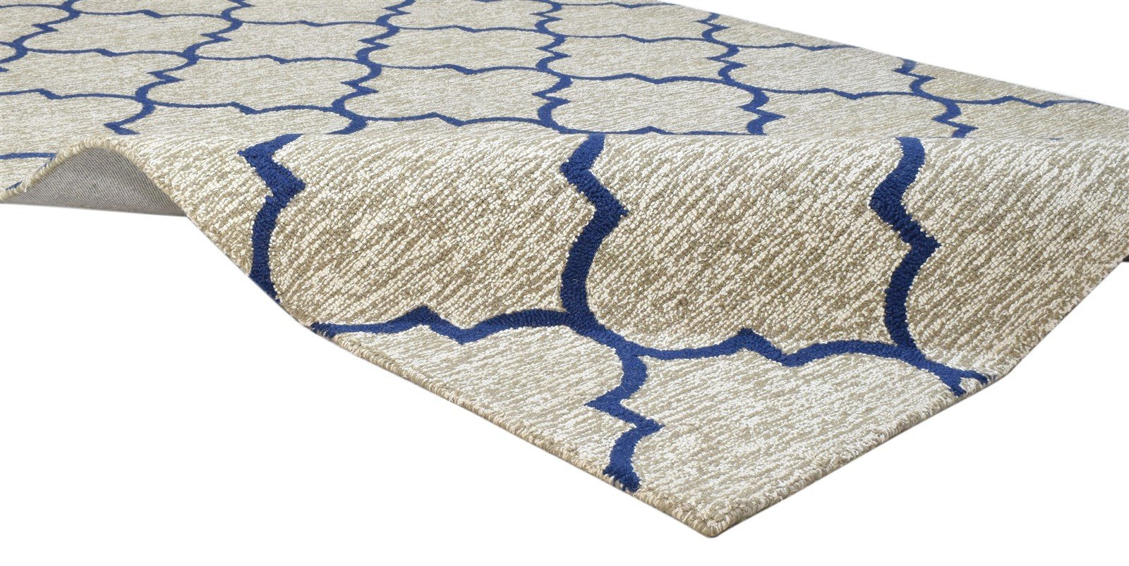 Hand Tufted Grey Wool Rug 5' X 8' Modern Moroccan Trellis Room Size Carpet 7860685897877
