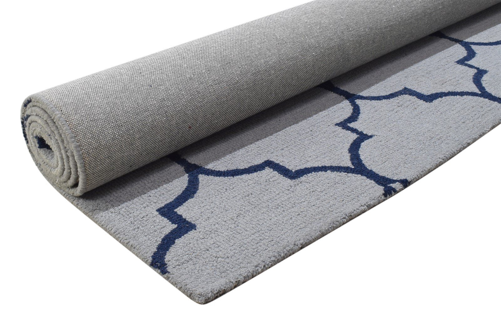 Hand Tufted Grey Wool Rug 5' X 8' Modern Moroccan Trellis Room Size Carpet 7864248828053