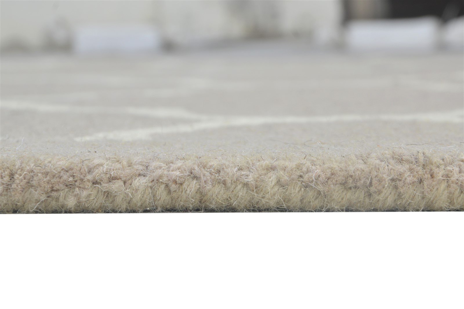 Hand Tufted Grey Wool Rug 5' X 8' Modern Moroccan Trellis Room Size Carpet 7864272224405