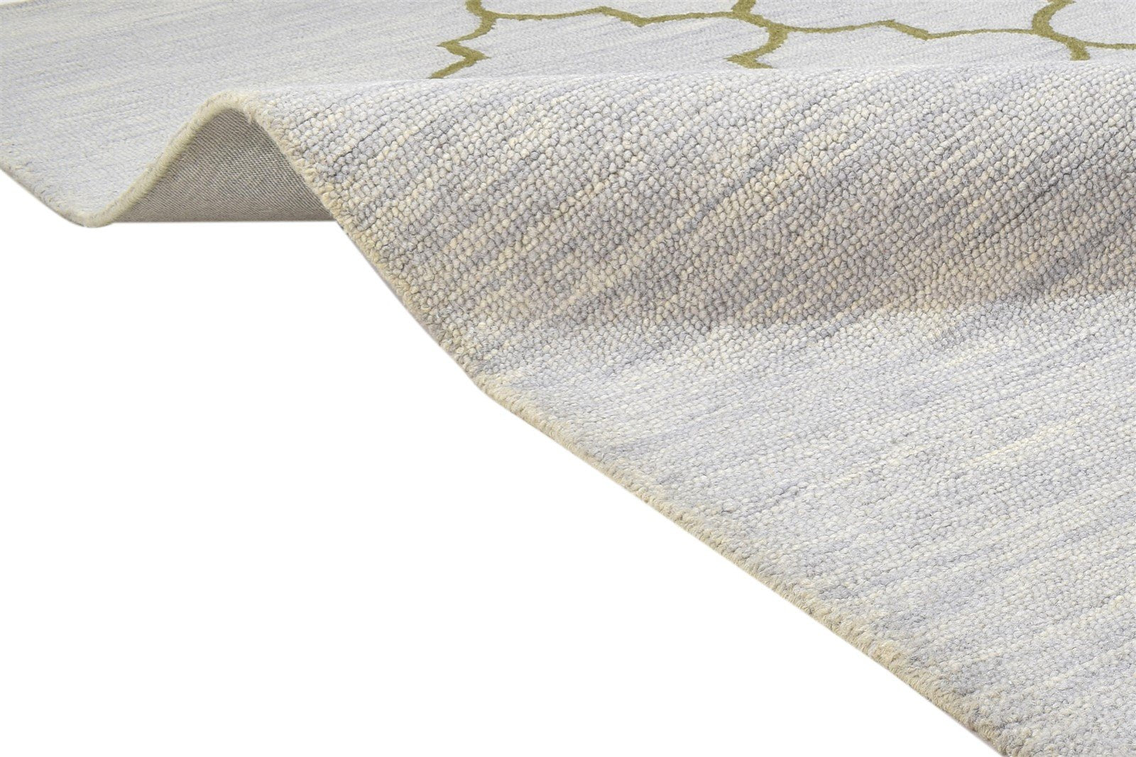 Hand Tufted Grey Wool Rug 5' X 8' Modern Moroccan Trellis Room Size Carpet 7864285200533