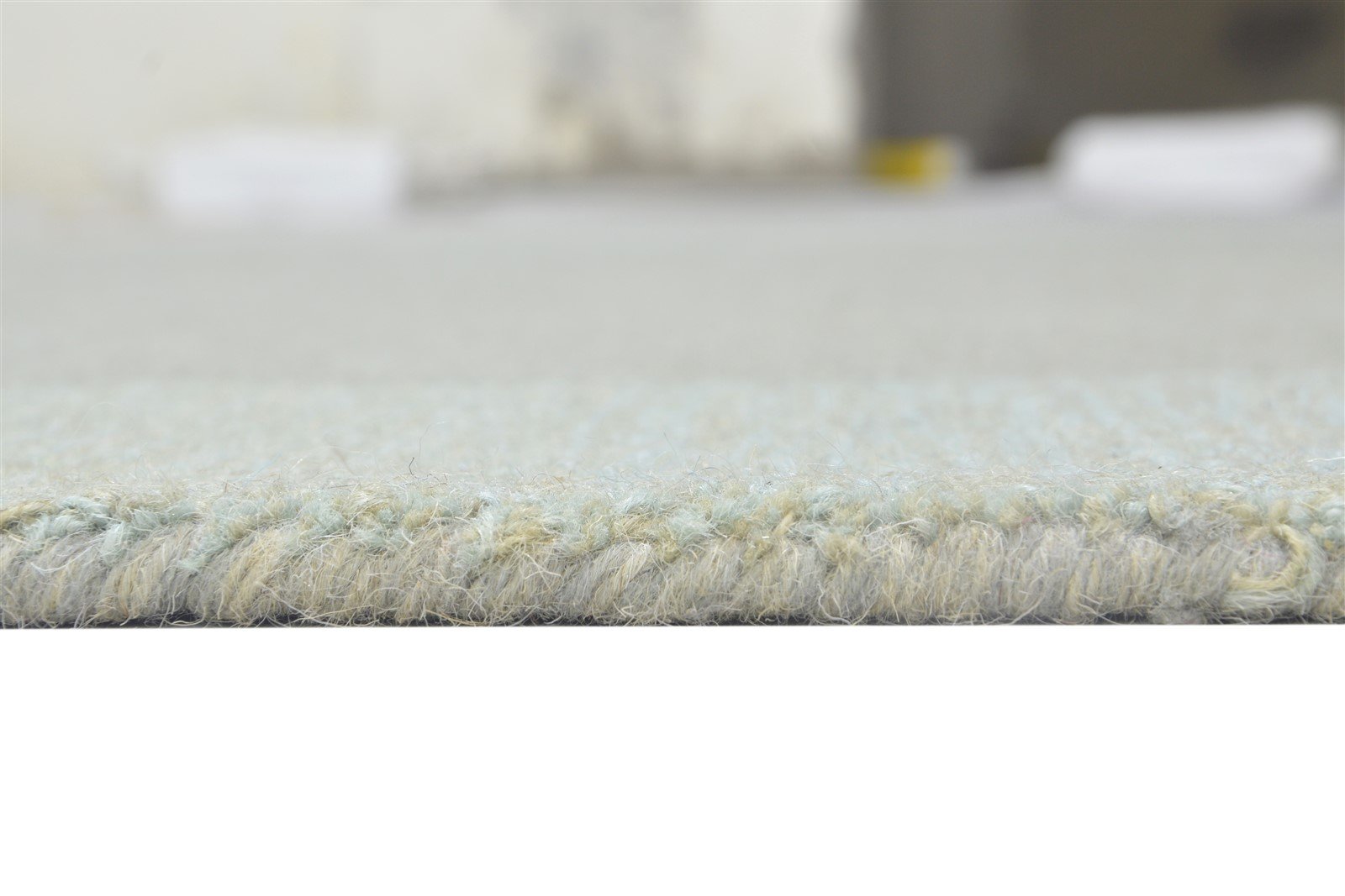Hand Tufted Grey Wool Rug 5' X 8' Modern Scandinavian Bordered Room Size Carpet 7864095735957