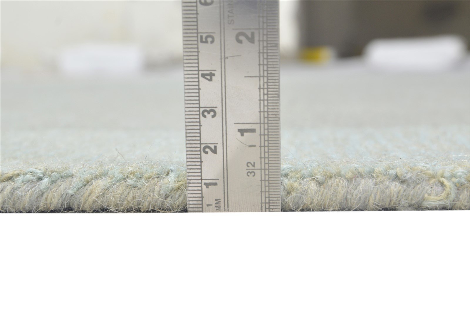 Hand Tufted Grey Wool Rug 5' X 8' Modern Scandinavian Bordered Room Size Carpet 7864095735957