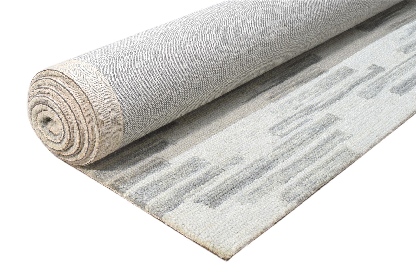 Hand Tufted Grey Wool Rug 5' X 8' Modern Scandinavian Diamond Room Size Carpet 7864092754069