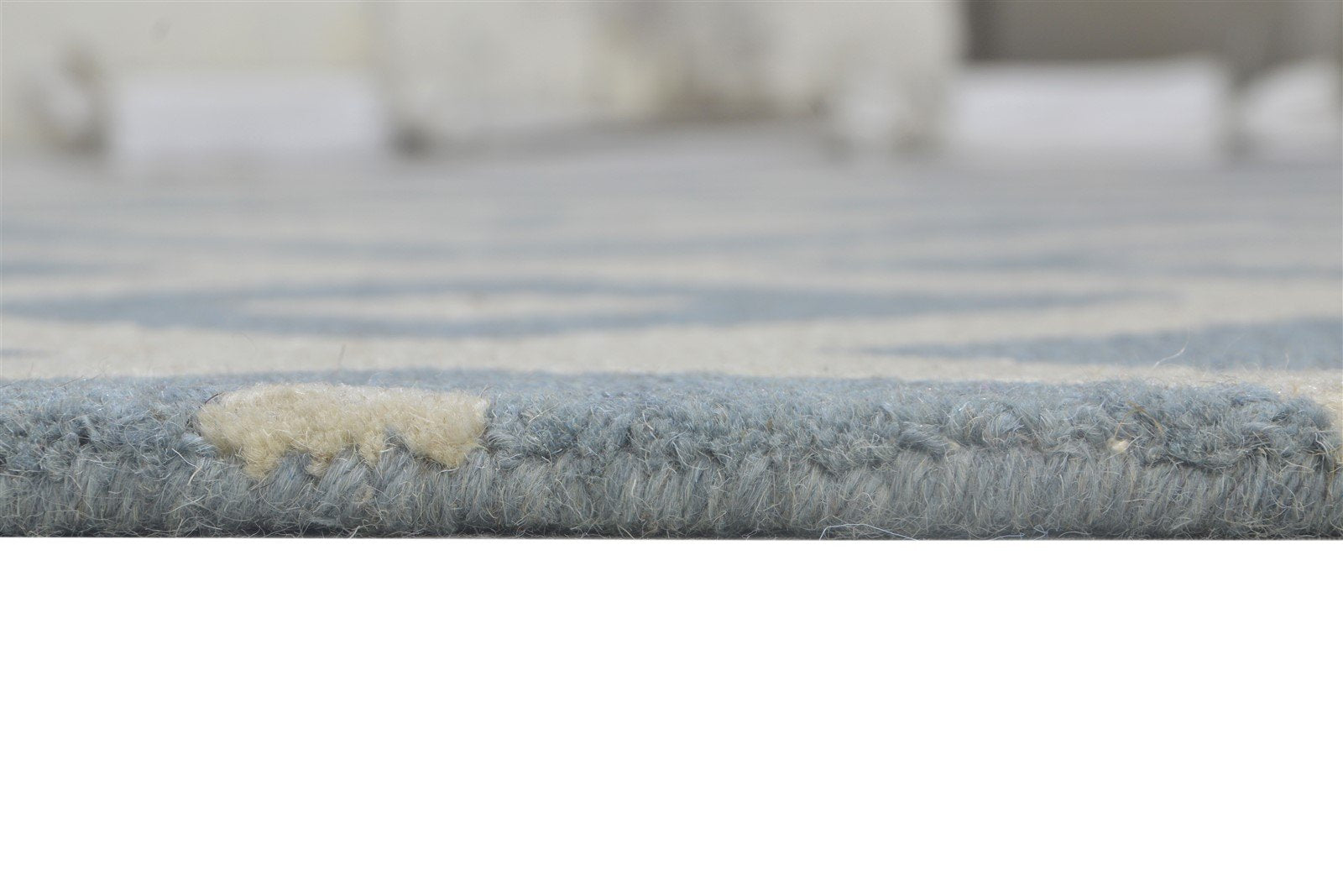 Hand Tufted Grey Wool Rug 5' X 8' Modern Scandinavian Geometric Room Size Carpet 7864307908757
