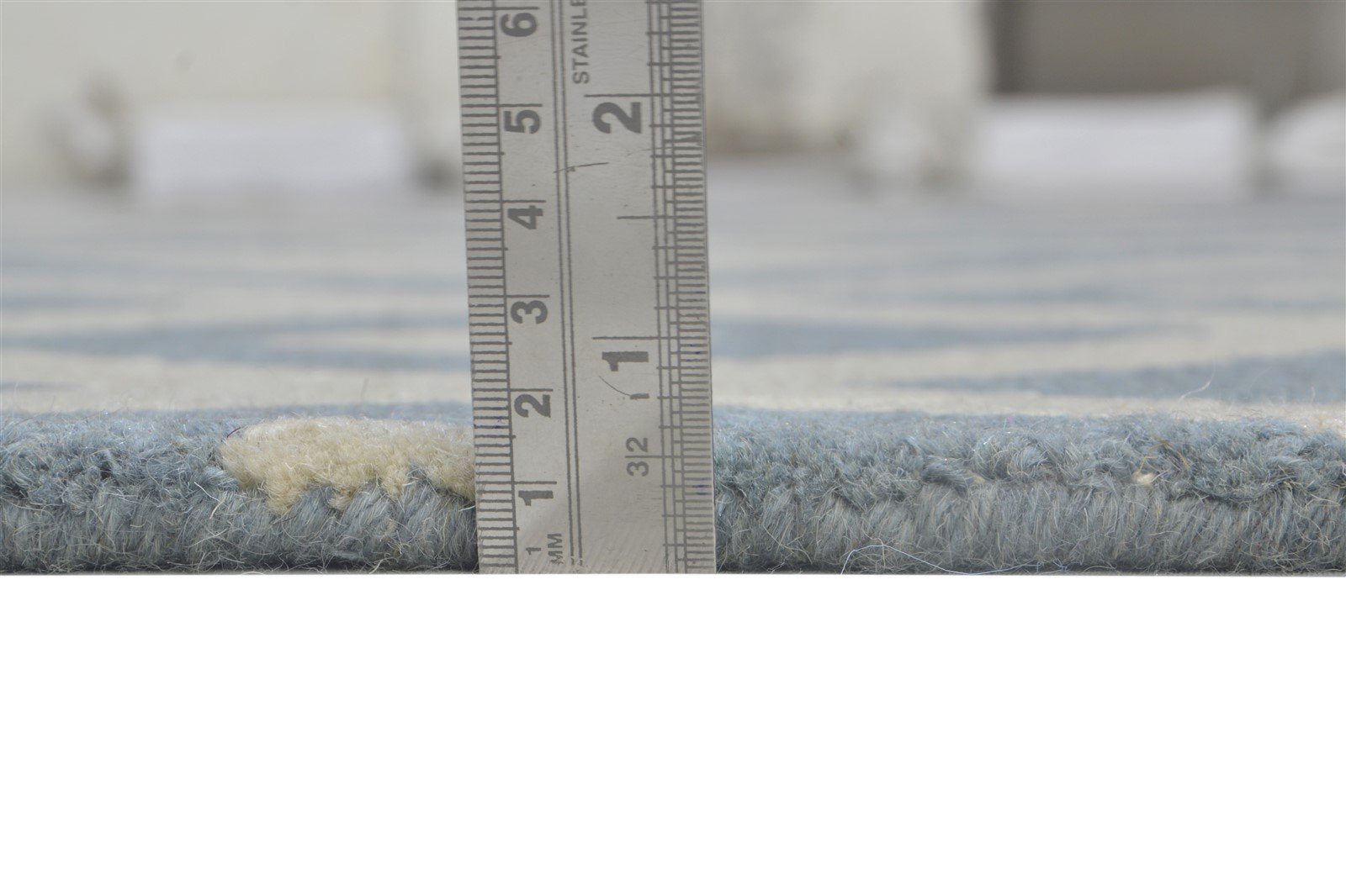 Hand Tufted Grey Wool Rug 5' X 8' Modern Scandinavian Geometric Room Size Carpet 7864307908757