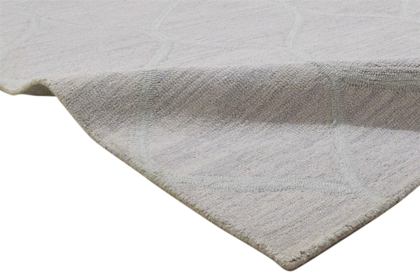 Hand Tufted Grey Wool Rug 5' X 8' Modern Scandinavian Solid Room Size Carpet 7860706312341
