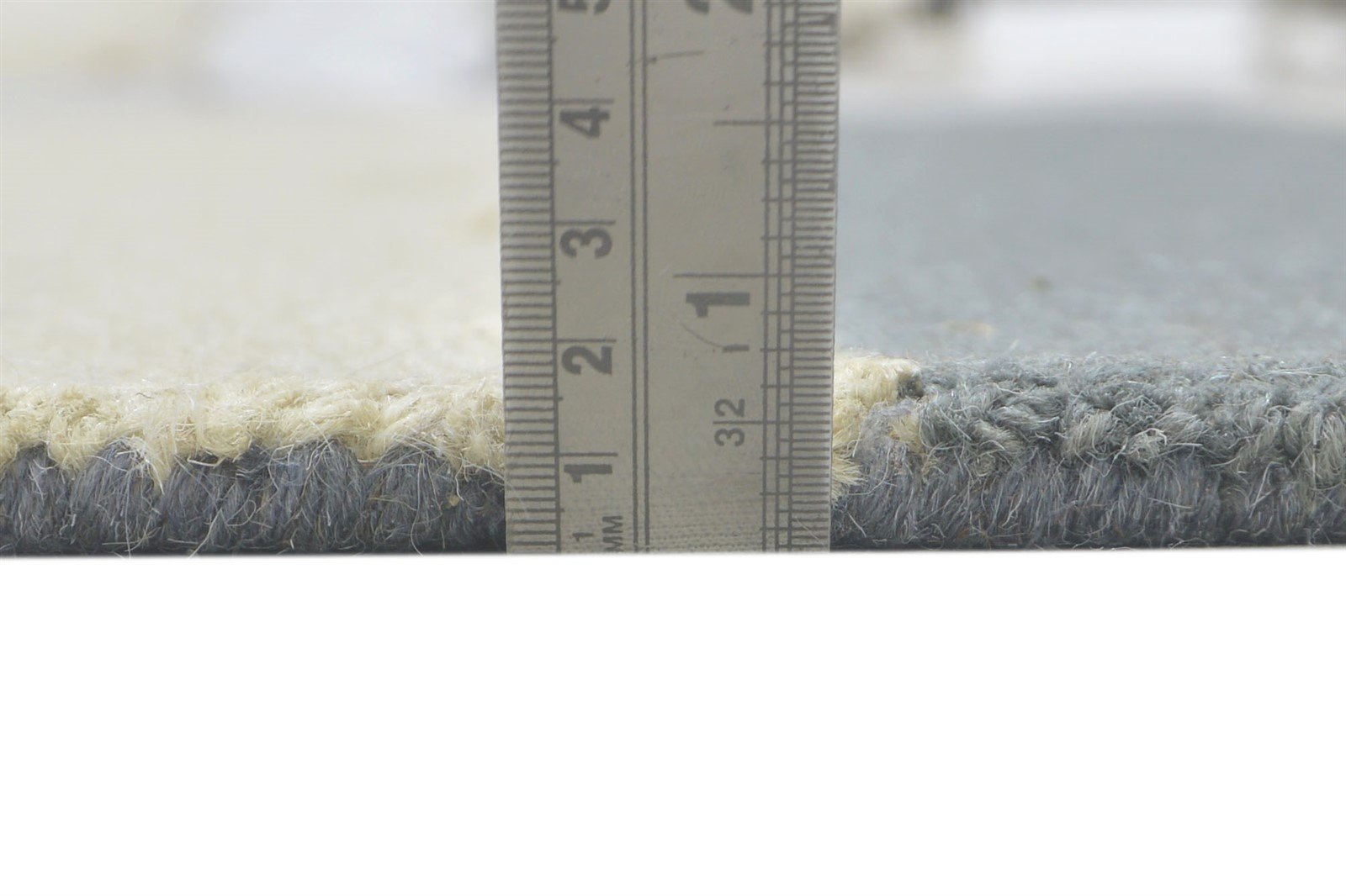 Hand Tufted Grey Wool Rug 5' X 8' Modern Scandinavian Striped Room Size Carpet 7860706443413