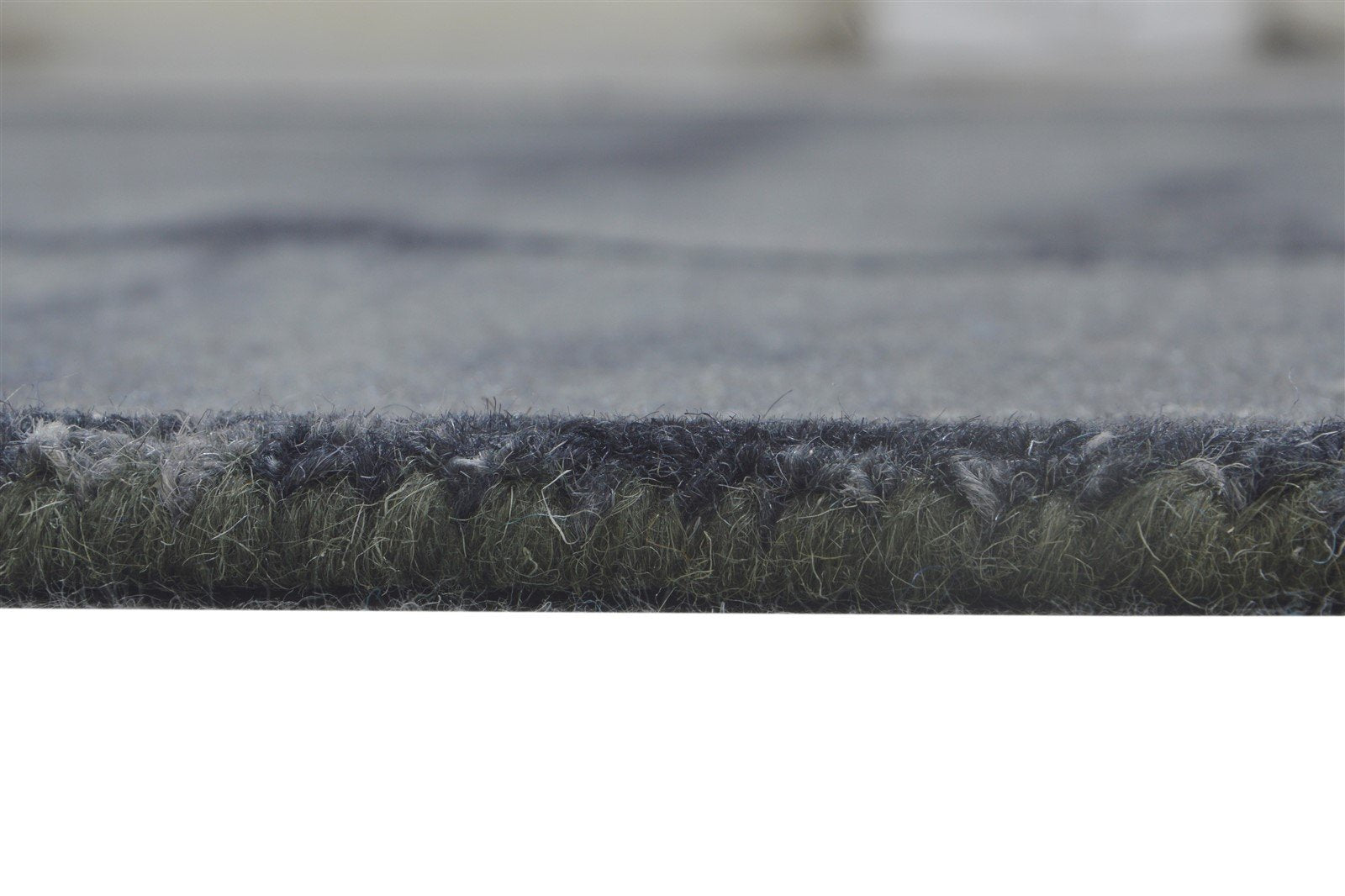 Binnie Hand Tufted Grey Wool Rug 5' X 8' Modern Shibori Tie Dye 7865199853717