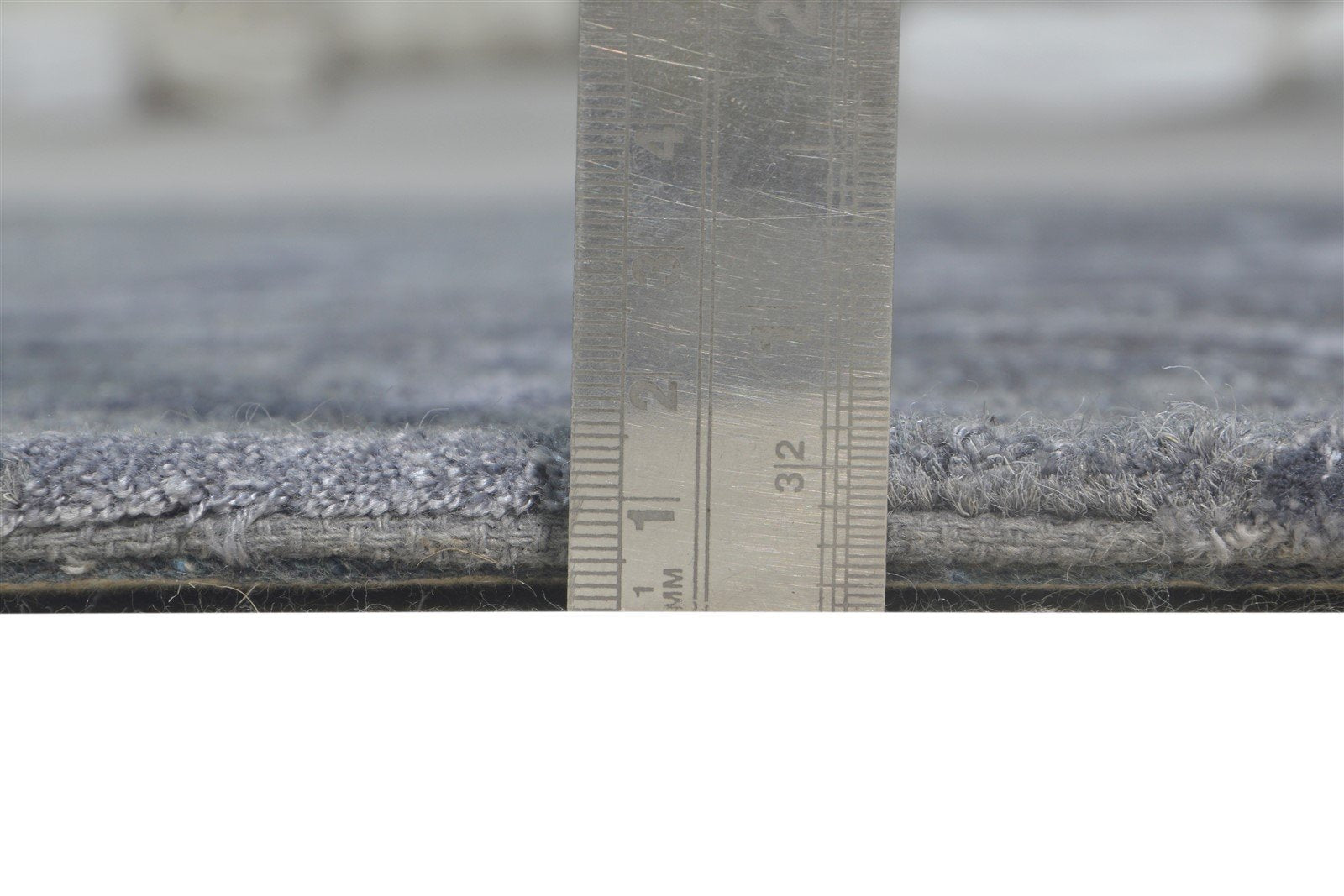 Hand Tufted Grey Wool / Silk Rug 3' X 4' Modern American Abstract Small Carpet 7865179340949