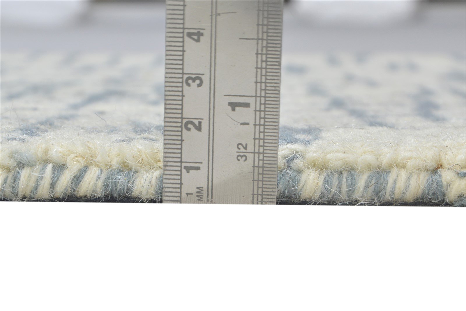 Hand Tufted Ivory Wool Rug 2' X 3' Modern French Abstract Small Carpet 7864134205589