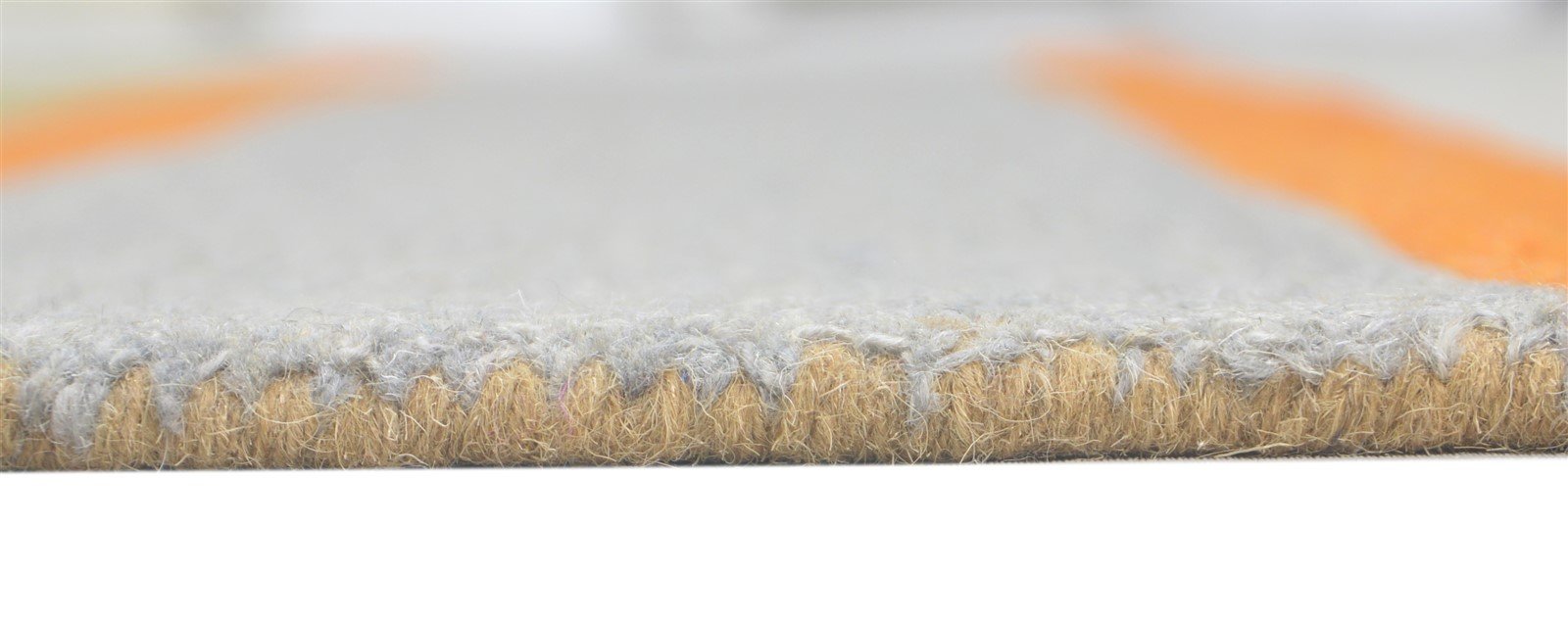 Hand Tufted Multi Color Wool Rug 5X8 Modern Scandinavian Striped Room Size 7860685308053