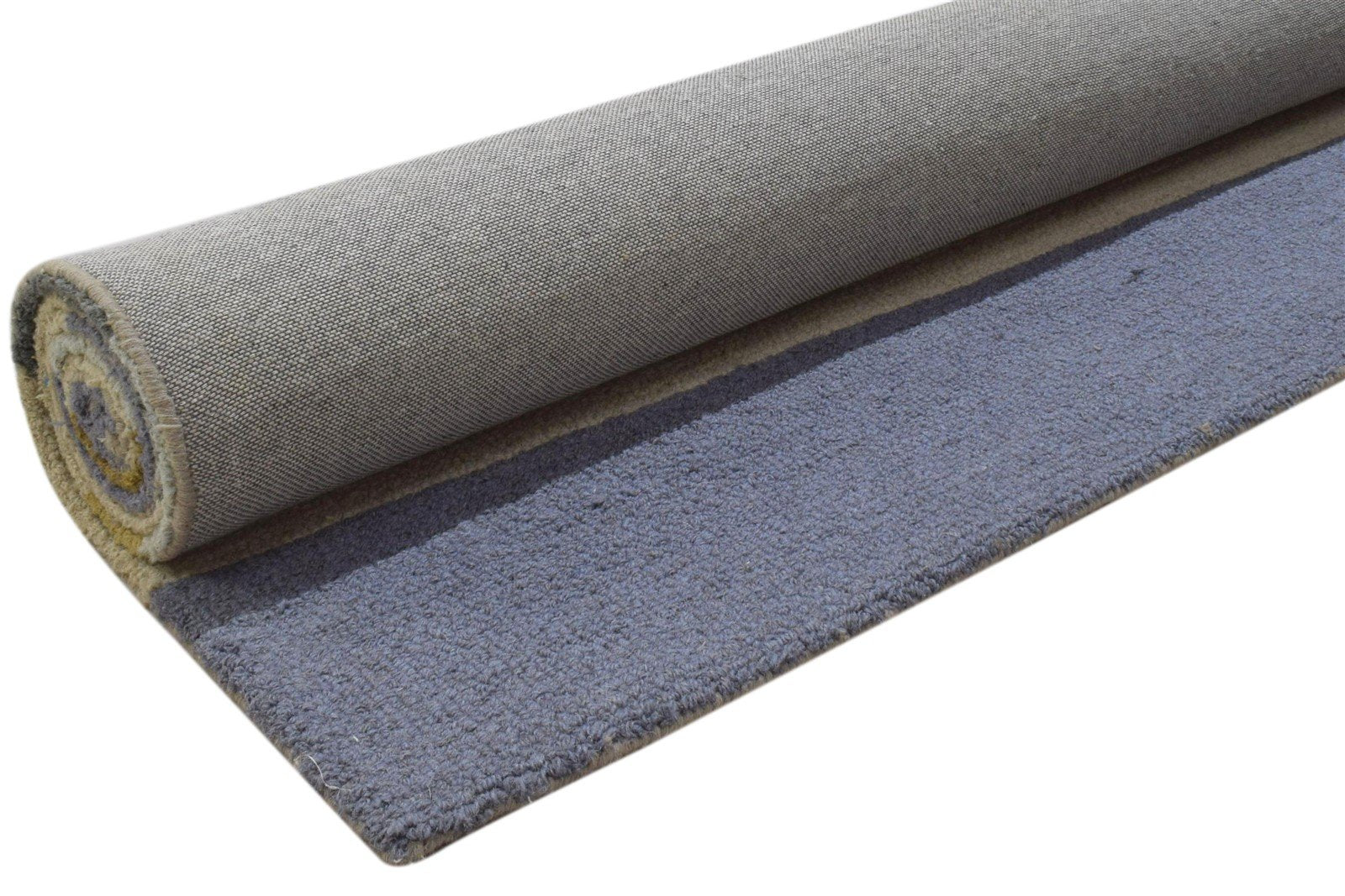 Hand Tufted Multi Color Wool Rug 5X8 Modern Scandinavian Striped Room Size 7860704608405