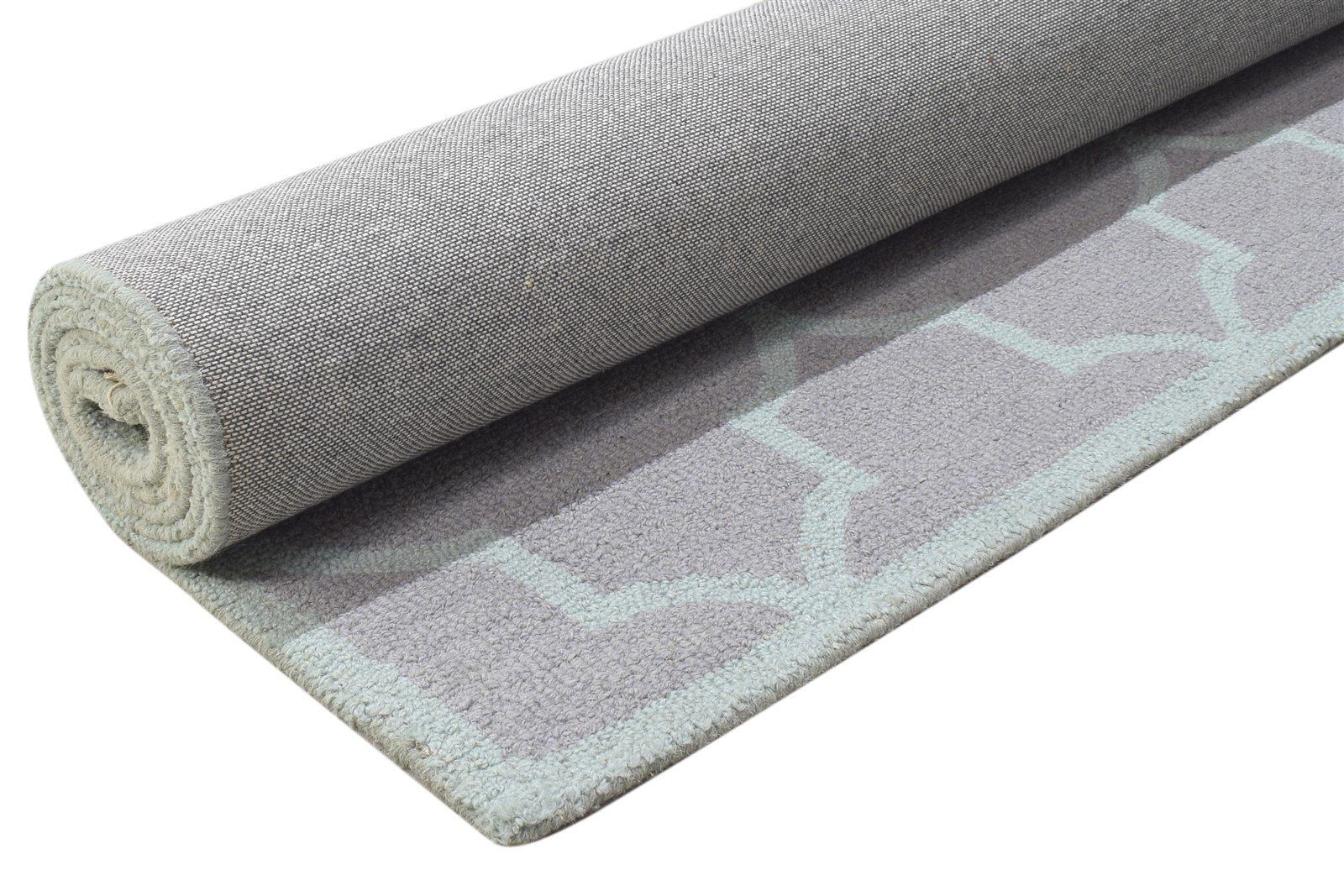 Hand Tufted Pink Wool Rug 5' X 8' Modern Moroccan Trellis Room Size Carpet 7864263049365