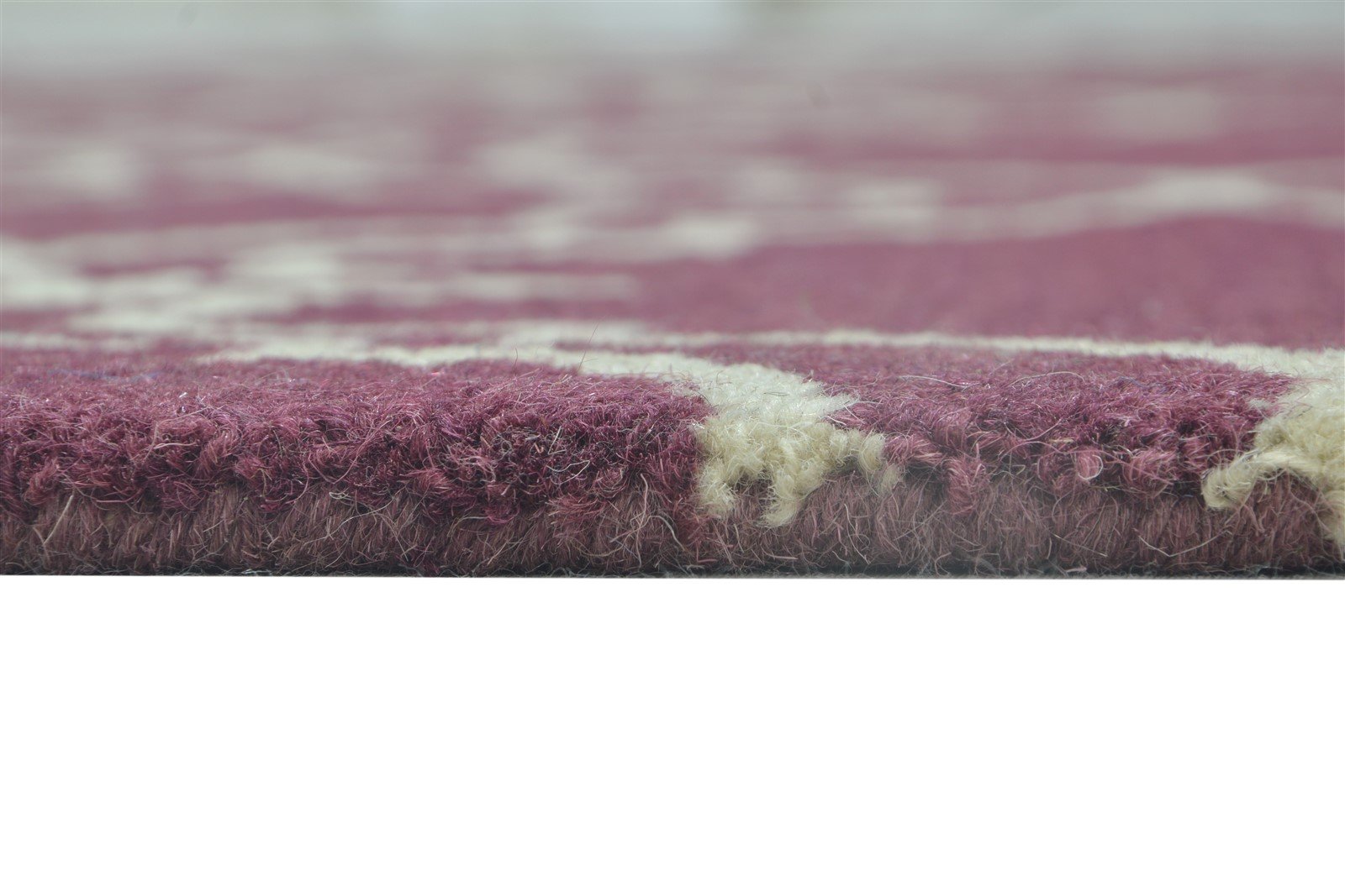 Evangelia Hand Tufted Purple Wool Rug 5' X 8' Modern Moroccan Trellis 7864241848469