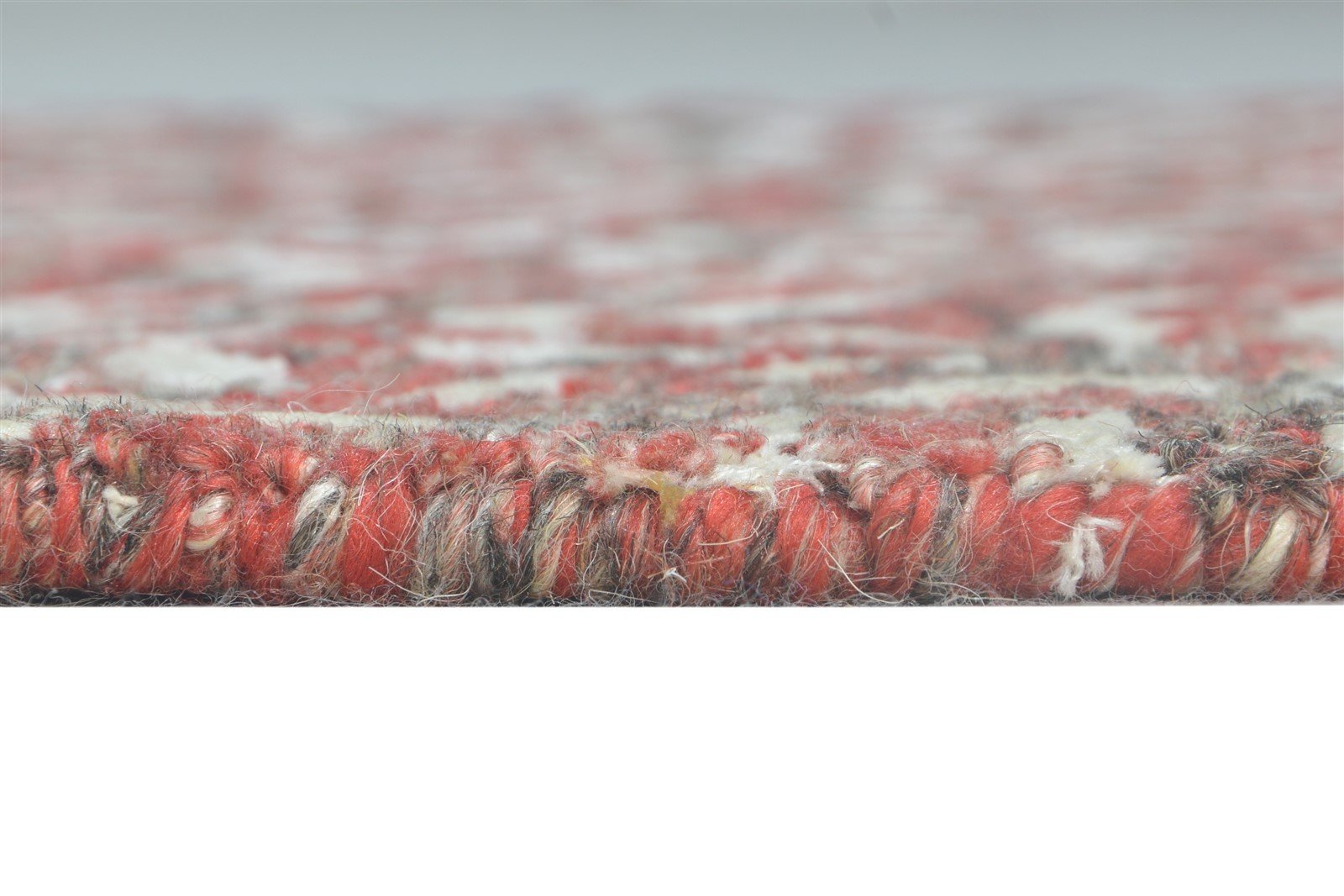 Hand Tufted Red Wool Rug 2' X 3' Modern French Floral Small Carpet 7865076449429