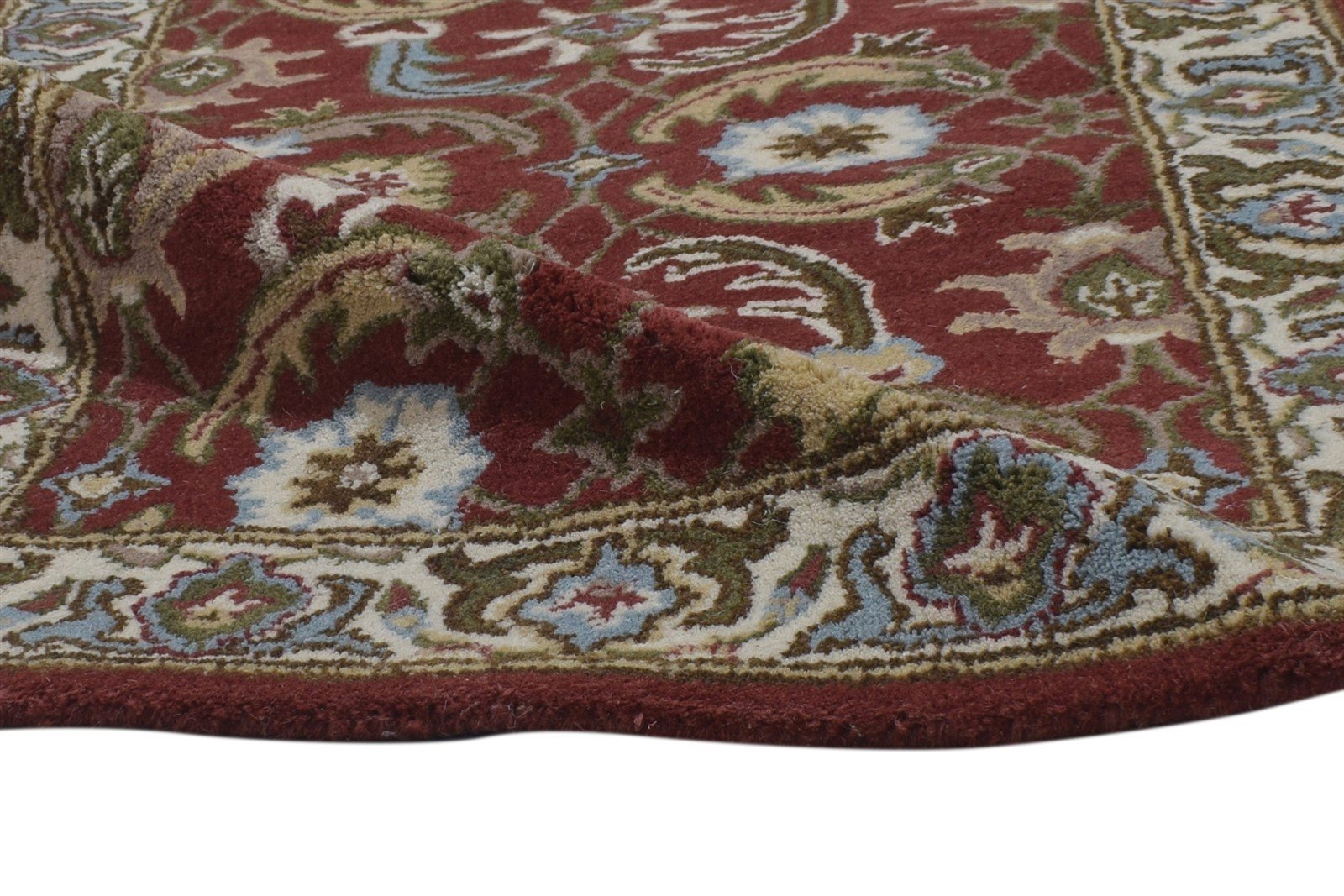 Hand Tufted Red Wool Rug 2' X 5' Persien Kashan Oriental Small Carpet 7864853659797