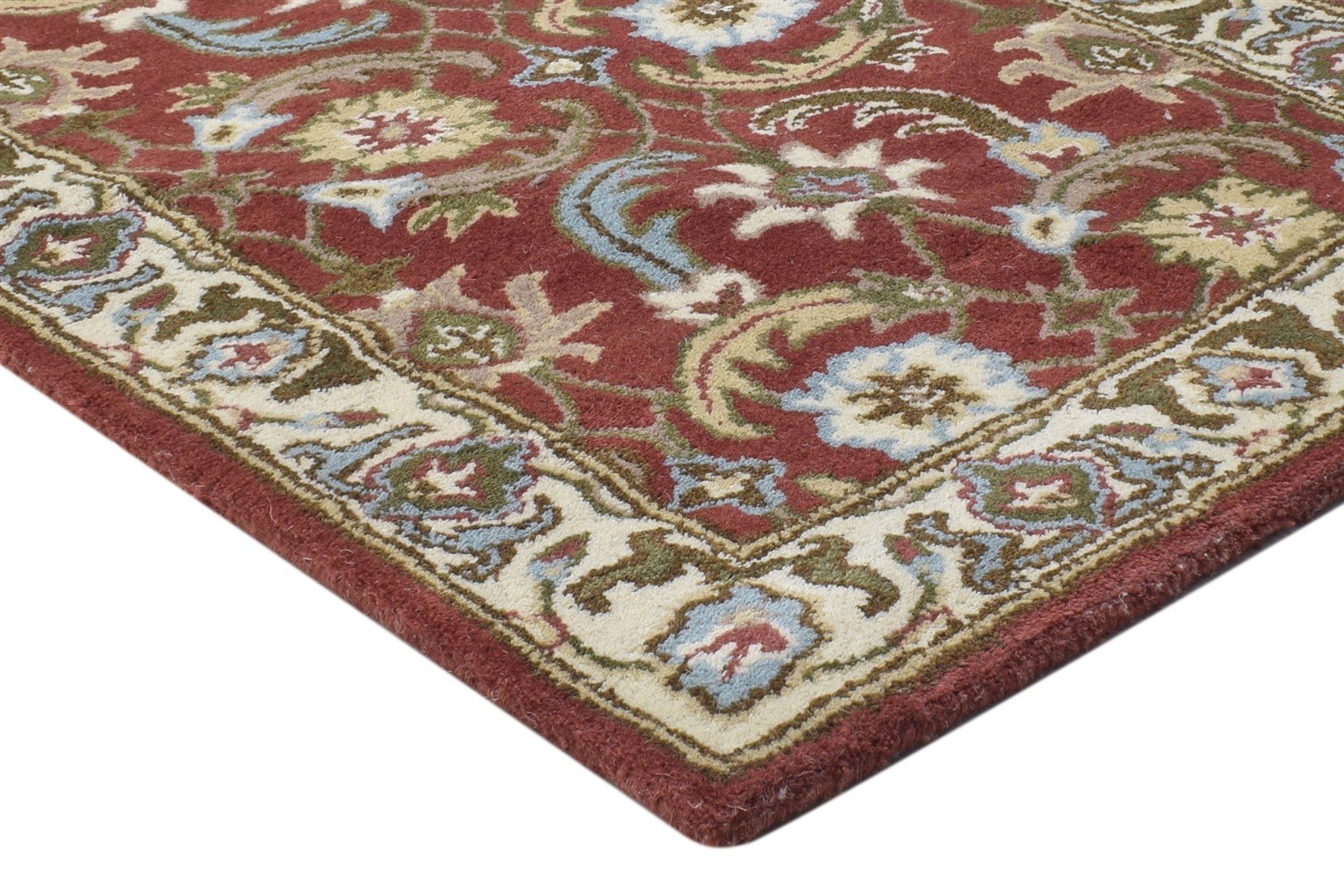 Hand Tufted Red Wool Rug 2' X 8' Persian Kashan Oriental Small Runner 7864850874517