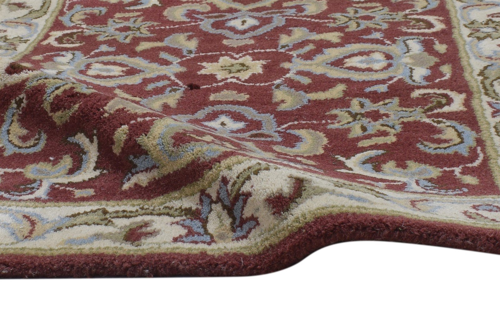 Hand Tufted Red Wool Rug 2' X 8' Persian Kashan Oriental Small Runner 7864852480149