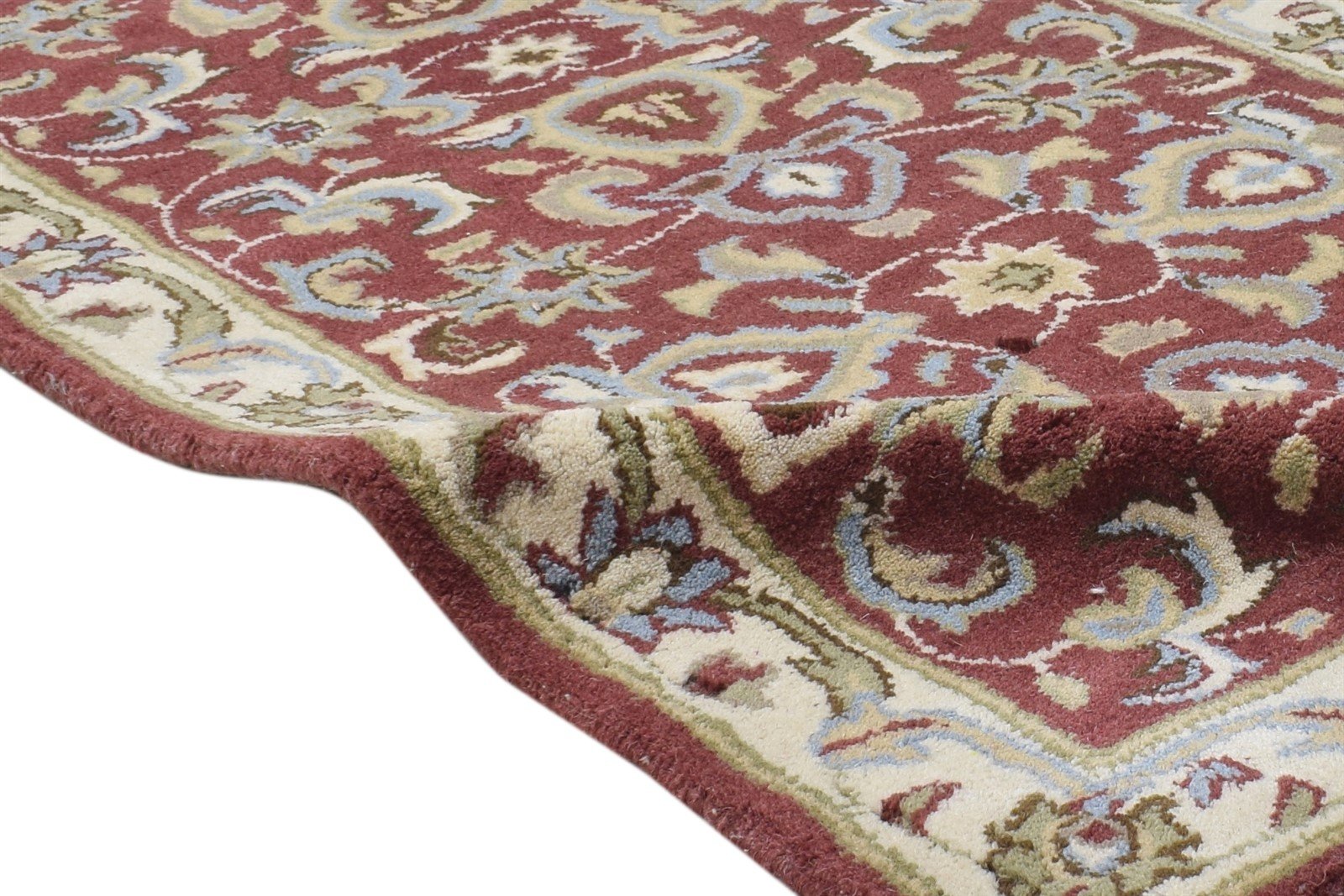 Hand Tufted Red Wool Rug 2' X 8' Persian Kashan Oriental Small Runner 7864852480149