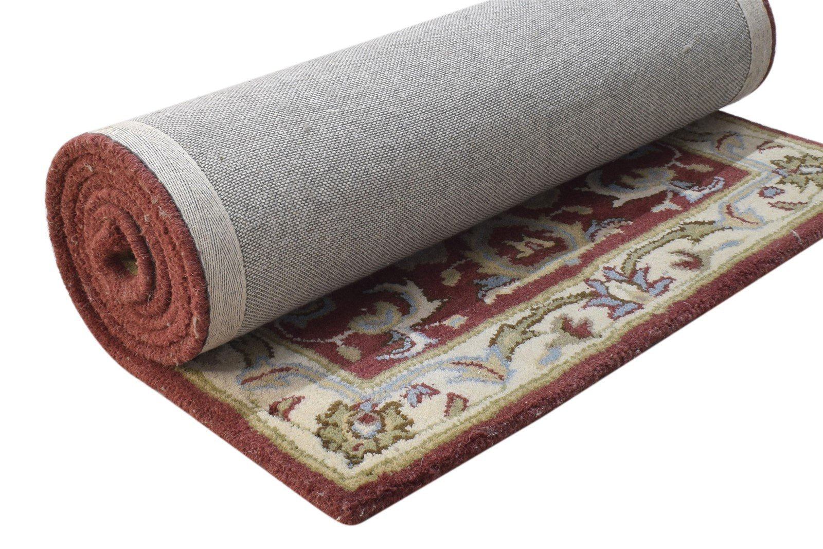 Hand Tufted Red Wool Rug 2' X 8' Persian Kashan Oriental Small Runner 7864852480149