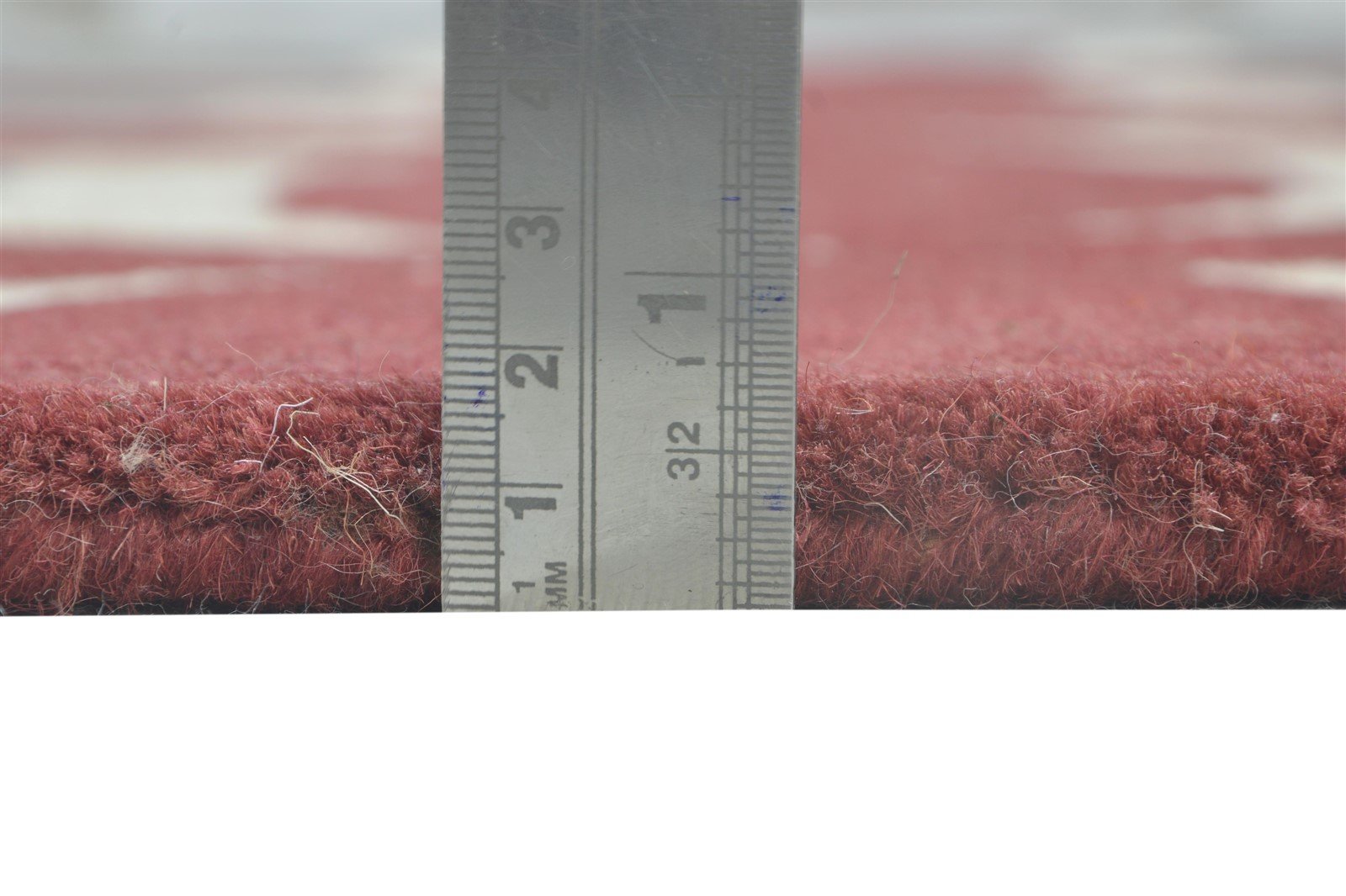 Hand Tufted Red Wool Rug 4' X 6' Modern Moroccan Geometric Room Size Carpet 7864298635413