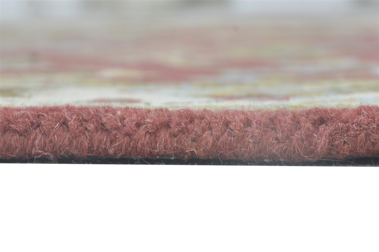 Hand Tufted Red Wool Rug 4' X 6' Persian Kashan Oriental Room Size Carpet 7864341233813