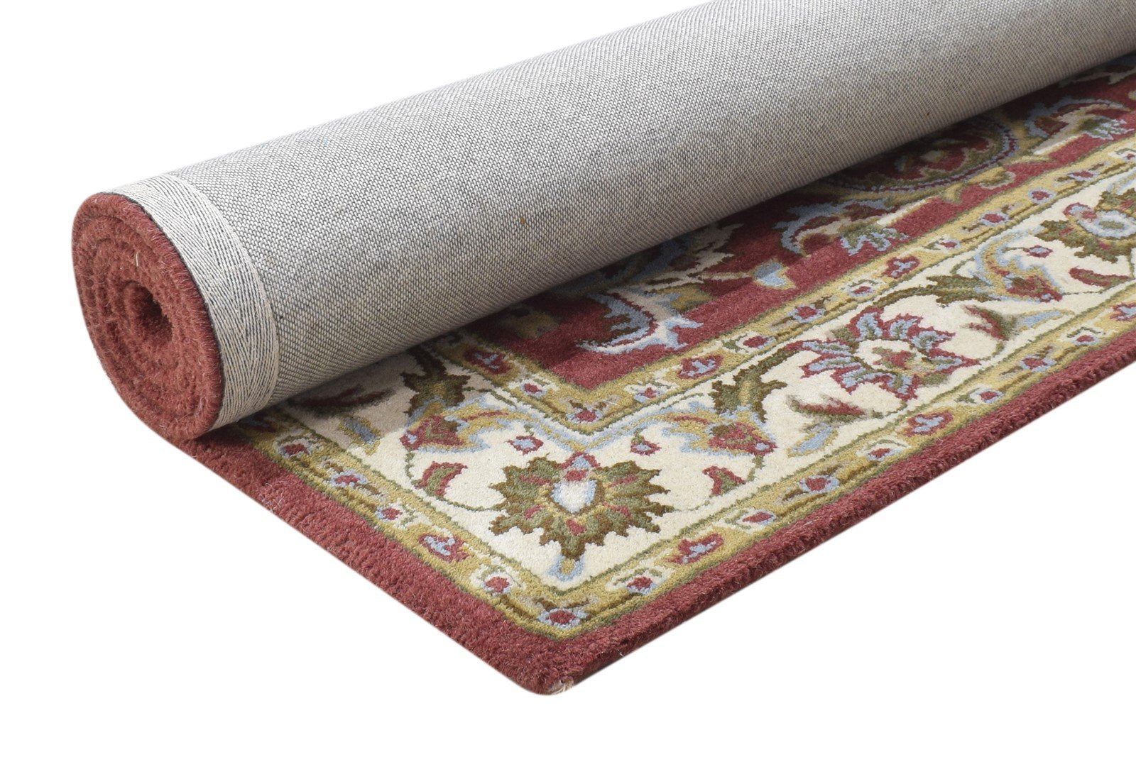 Hand Tufted Red Wool Rug 4' X 6' Persian Kashan Oriental Room Size Carpet 7864341233813