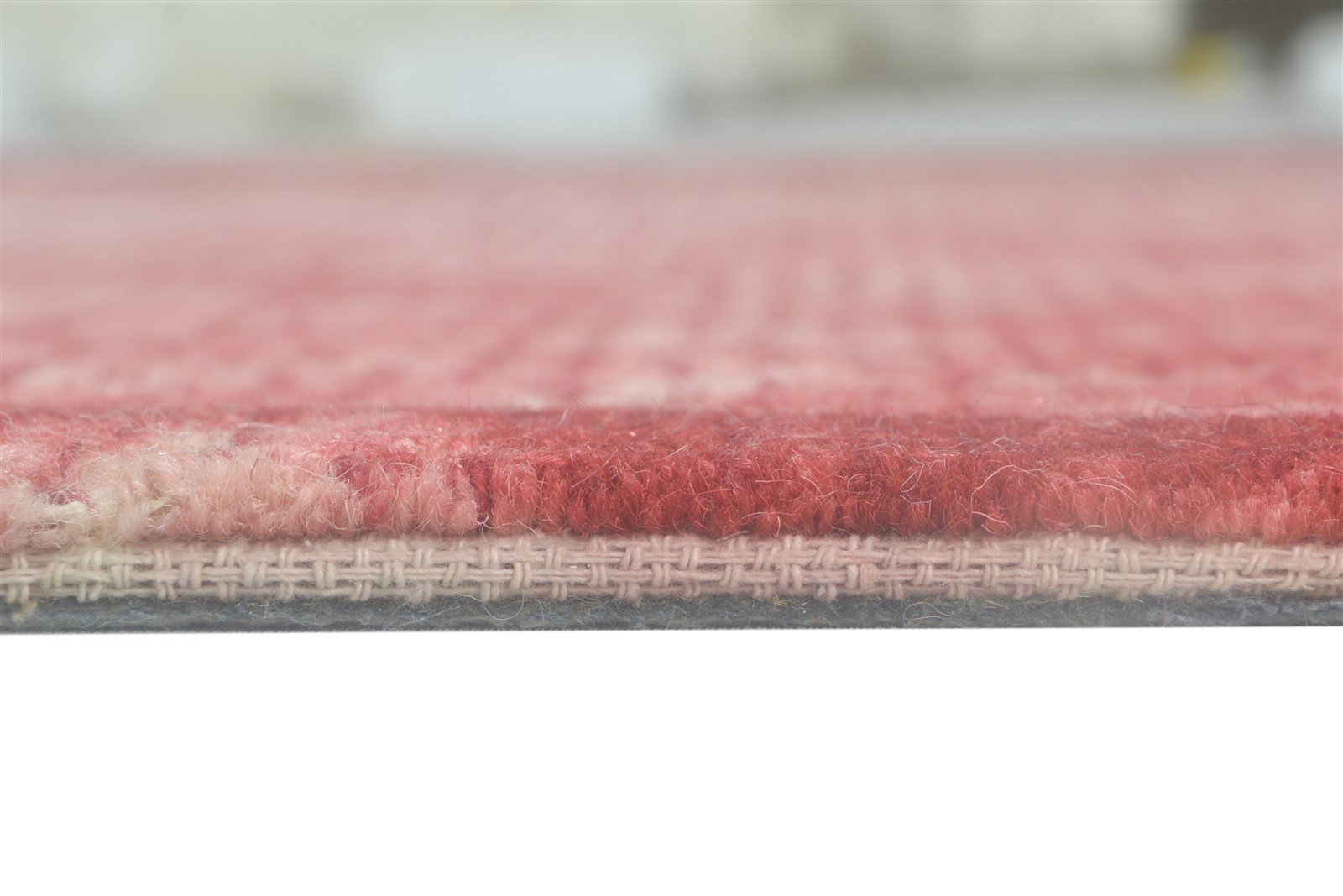Hand Tufted Red Wool Rug 5' X 8' Modern Shibori Tie Dye Room Size Carpet 7864093180053