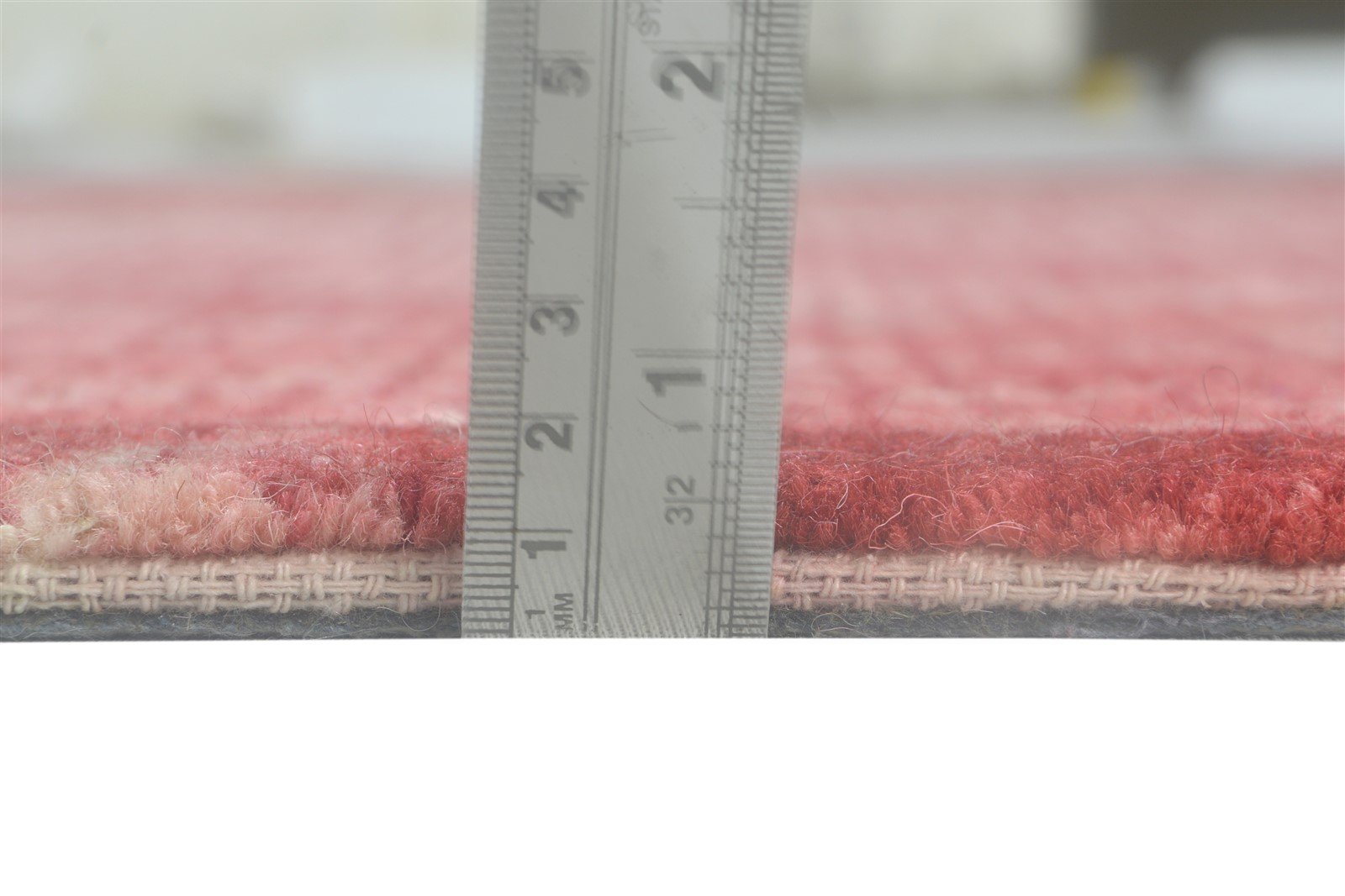 Hand Tufted Red Wool Rug 5' X 8' Modern Shibori Tie Dye Room Size Carpet 7864093180053