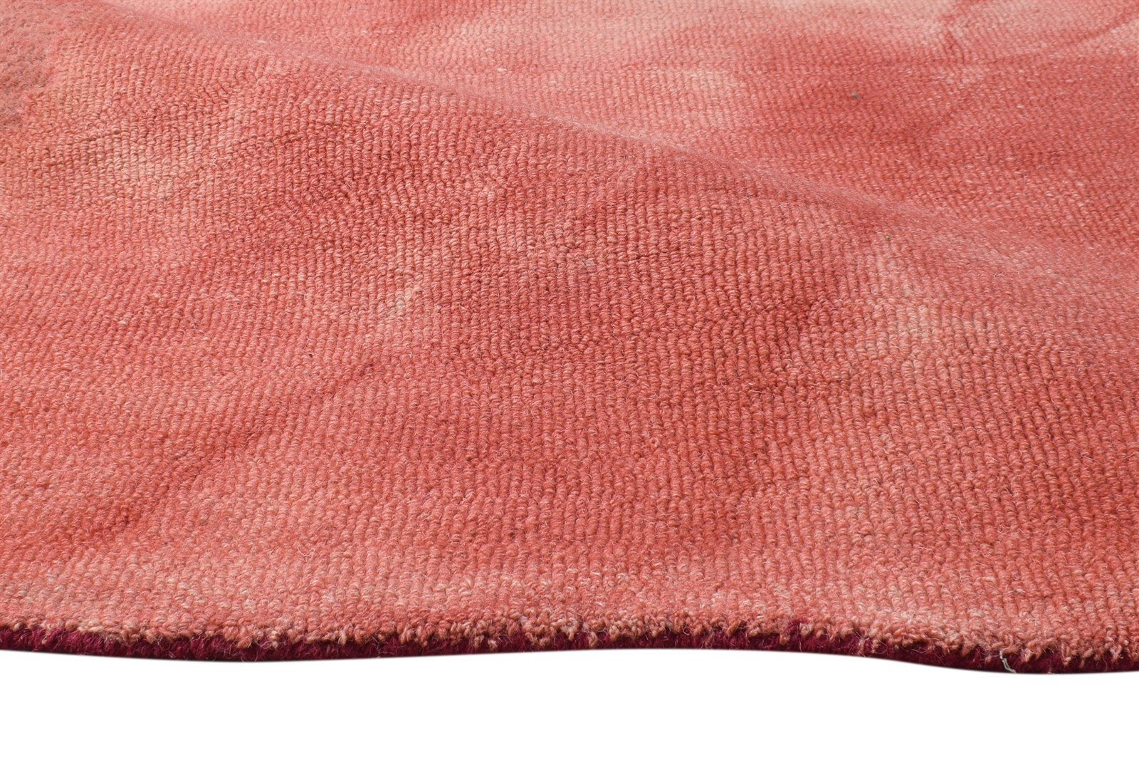 Hand Tufted Red Wool Rug 5' X 8' Modern Shibori Tie Dye Room Size Carpet 7865255919765