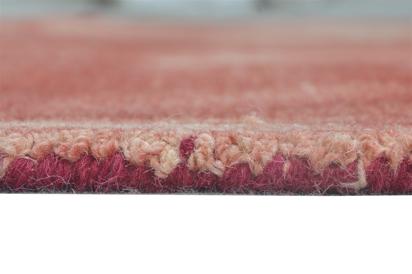 Hand Tufted Red Wool Rug 5' X 8' Modern Shibori Tie Dye Room Size Carpet 7865170460821