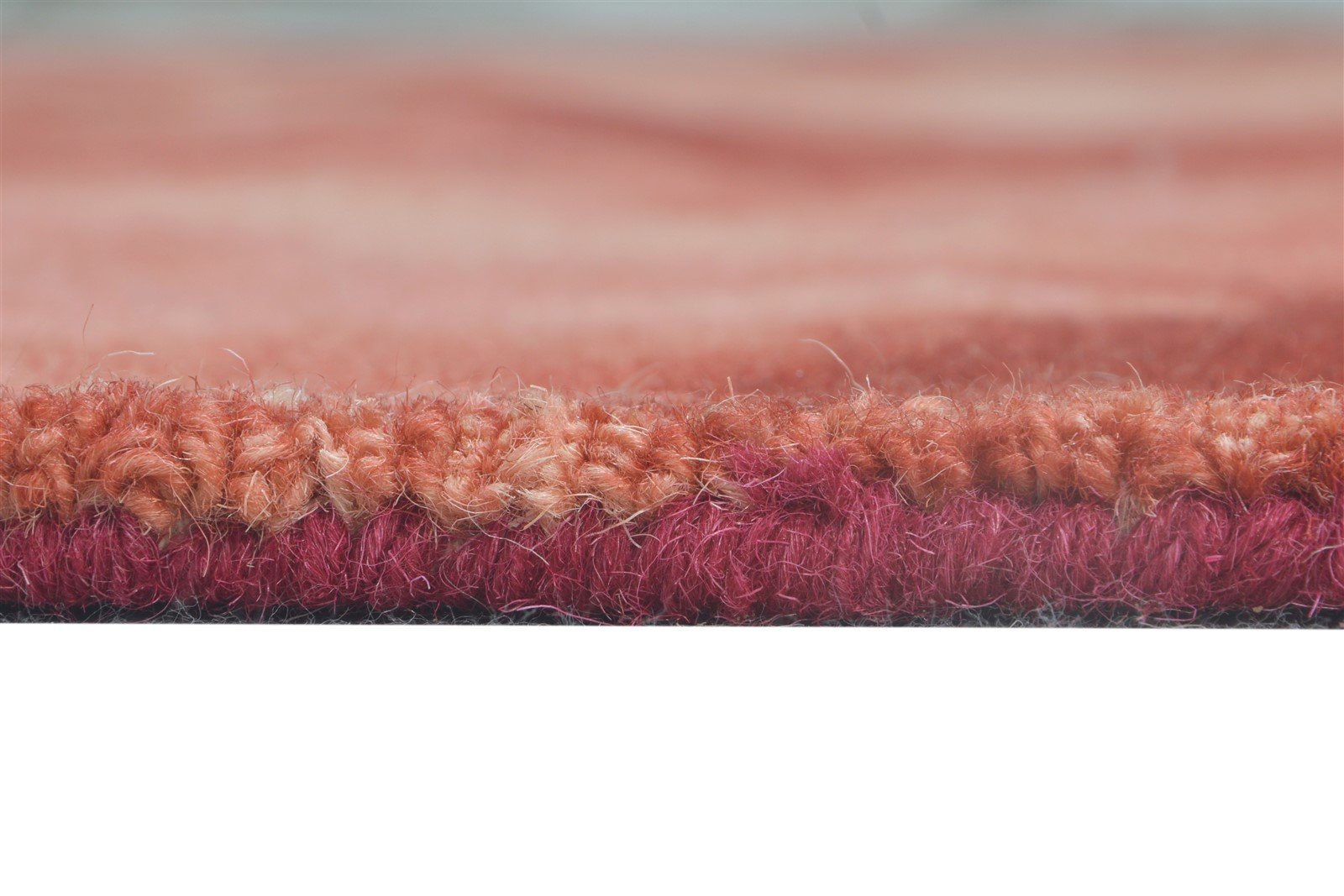 Hand Tufted Red Wool Rug 5' X 8' Modern Shibori Tie Dye Room Size Carpet 7865258475669