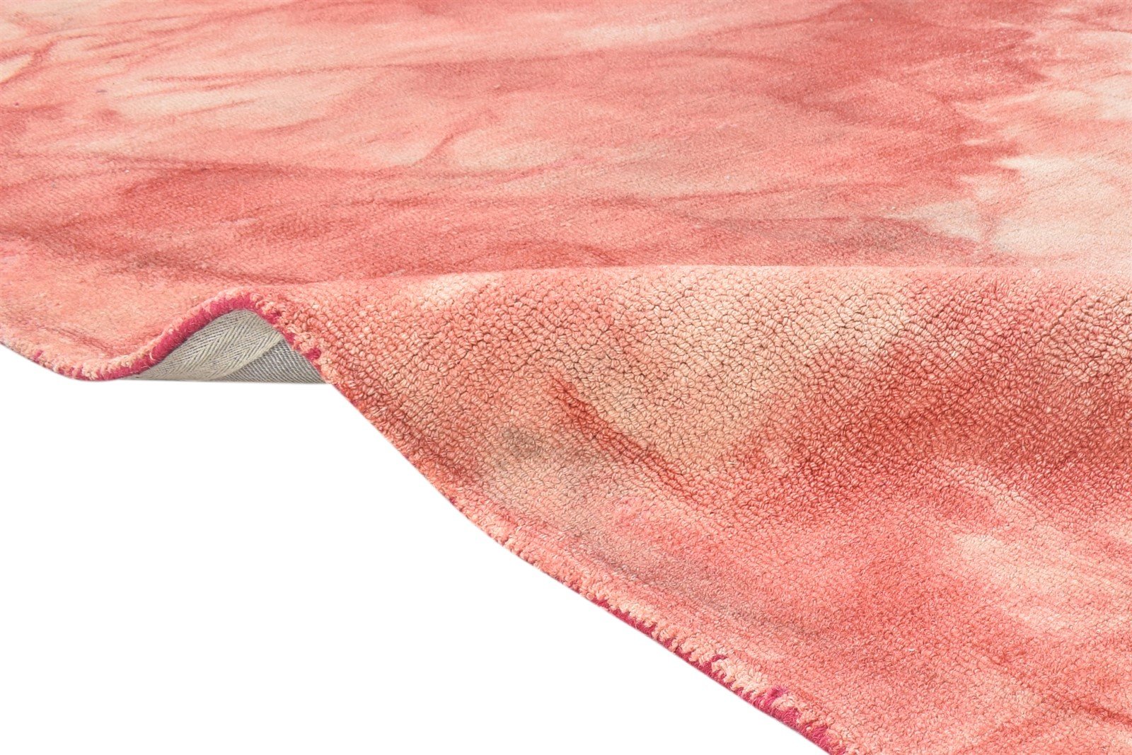 Cassie Hand Tufted Red Wool Rug 5' X 8' Modern Shibori Tie Dye 7865170591893