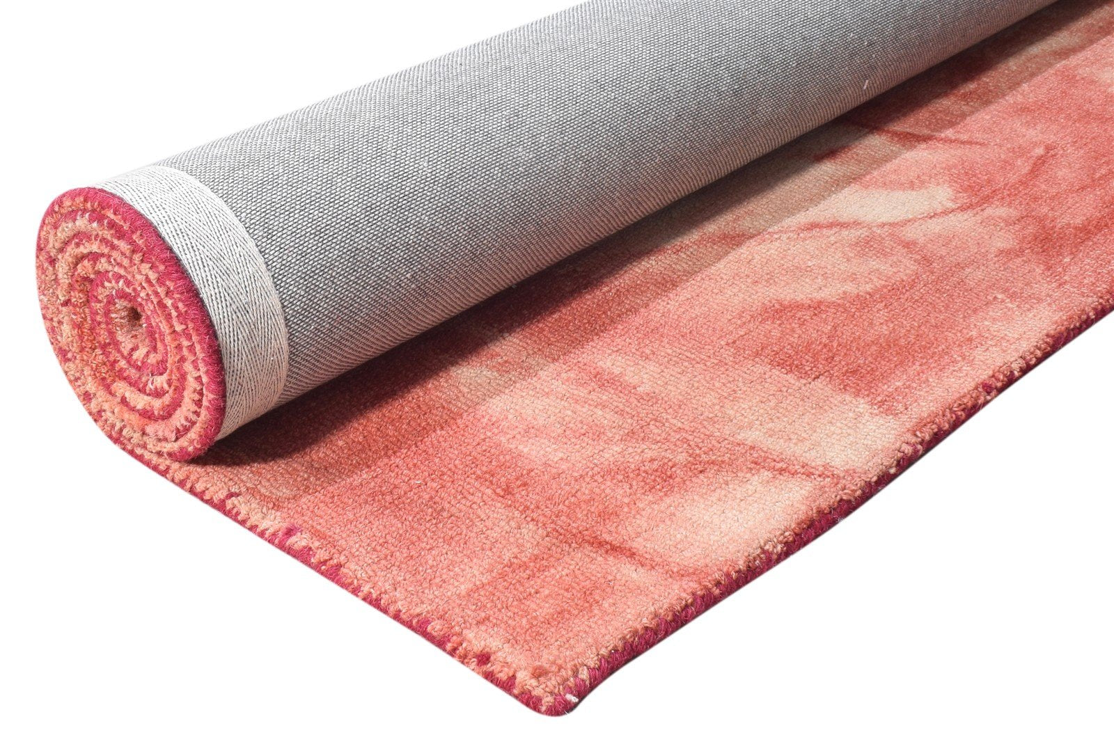 Cassie Hand Tufted Red Wool Rug 5' X 8' Modern Shibori Tie Dye 7865170591893