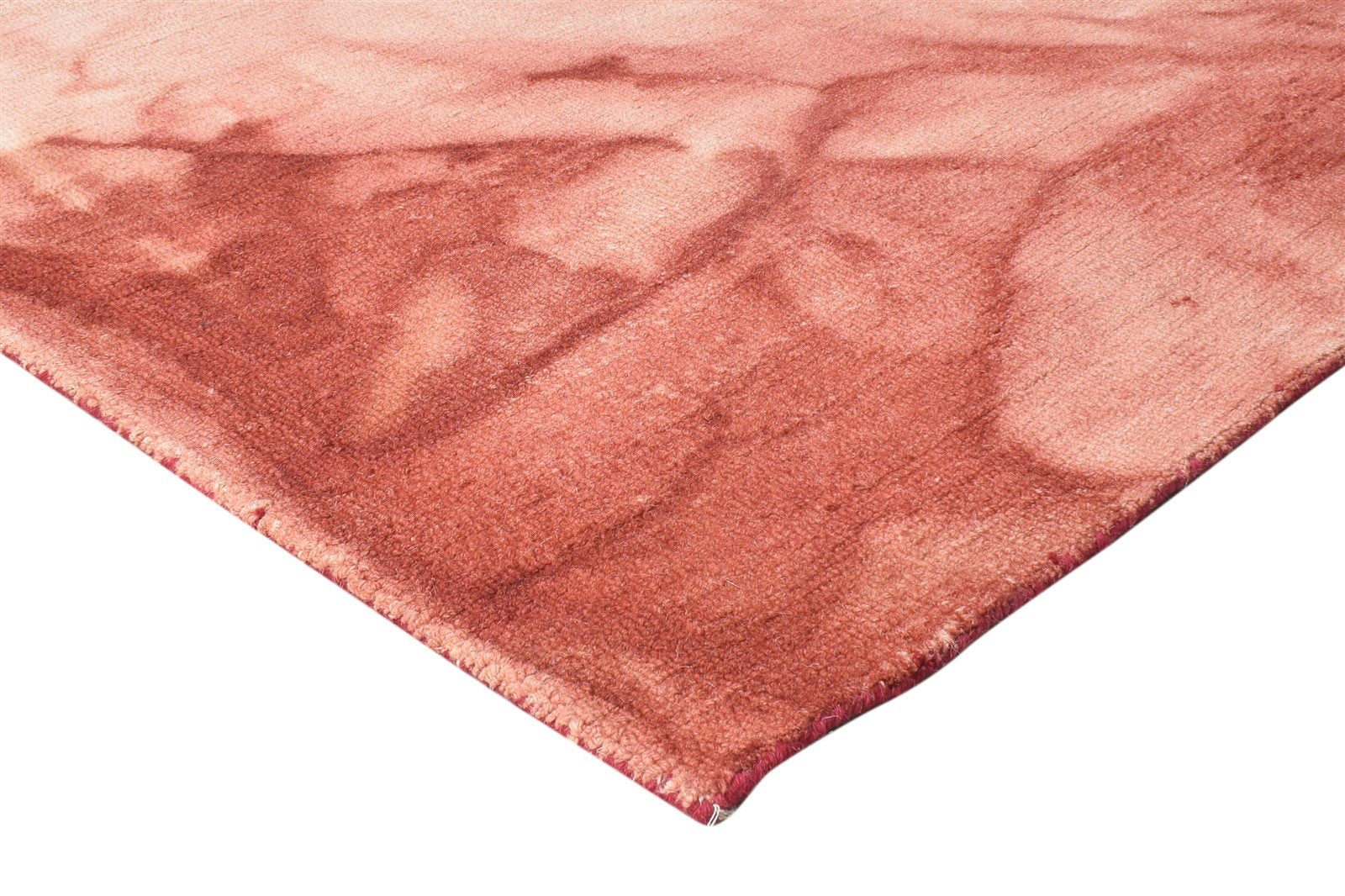Brenna Hand Tufted Red Wool Rug 5' X 8' Modern Shibori Tie Dye 7865172164757