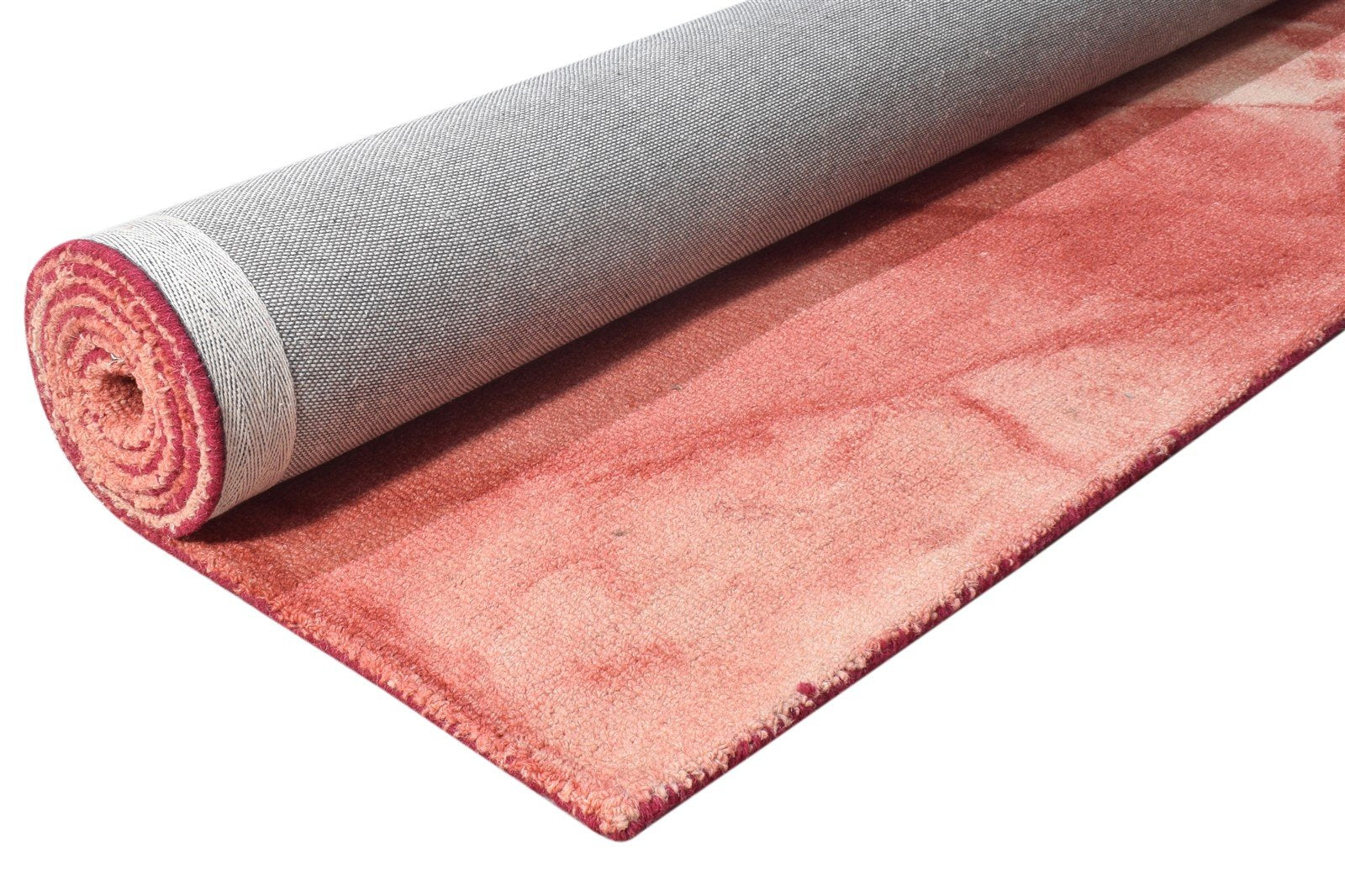 Hand Tufted Red Wool Rug 5' X 8' Modern Shibori Tie Dye Room Size Carpet 7865172394133