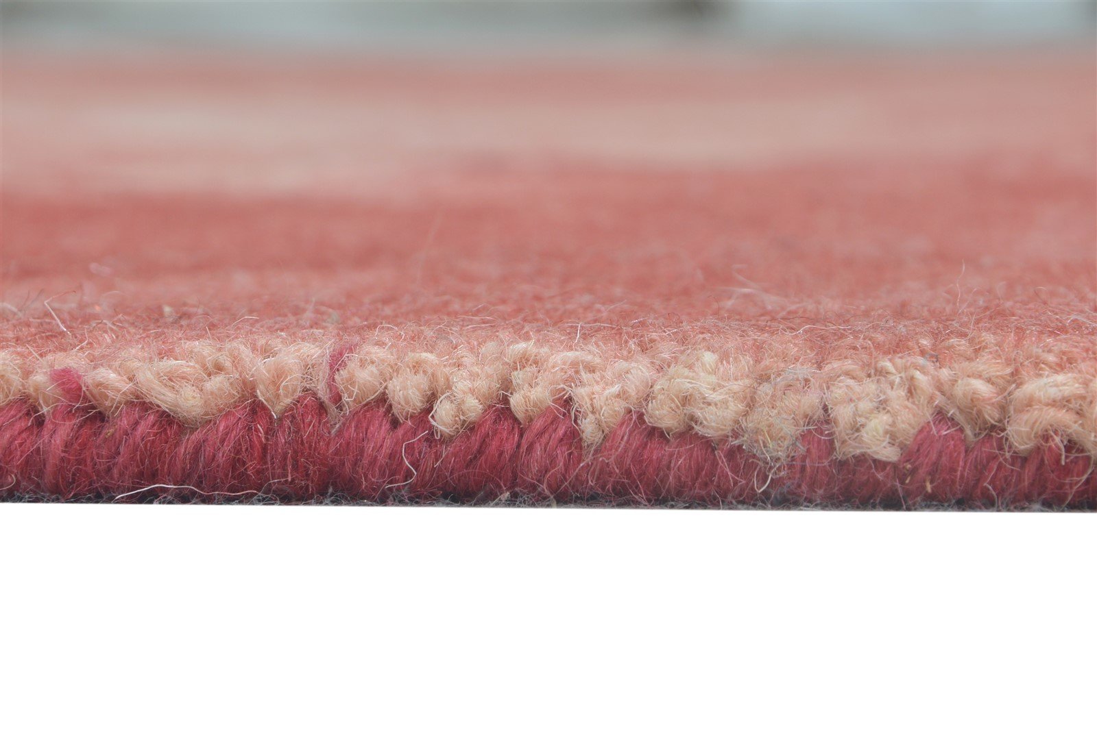 Hali Hand Tufted Red Wool Rug 5' X 8' Modern Shibori Tie Dye 7865172754581