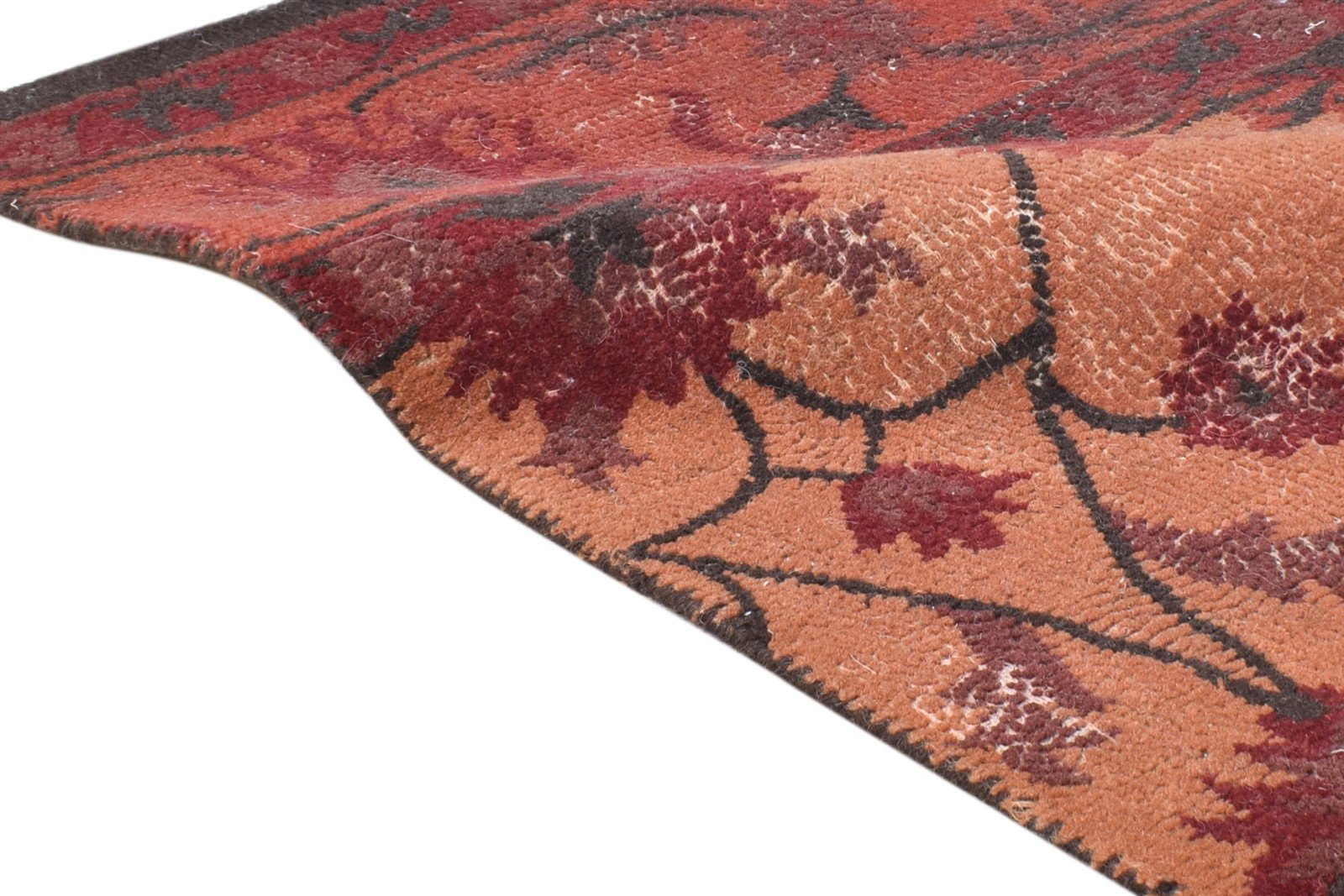 Hand Tufted Rust Wool Rug 2' X 3' Persian Oushak Oriental Small Carpet 7865180291221