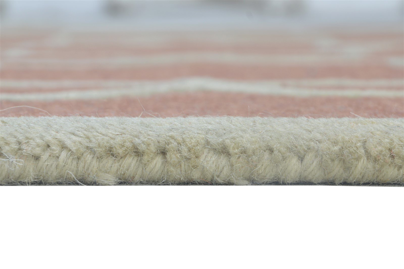 Hand Tufted Rust Wool Rug 4' X 6' Modern Moroccan Geometric Room Size Carpet 7864308957333