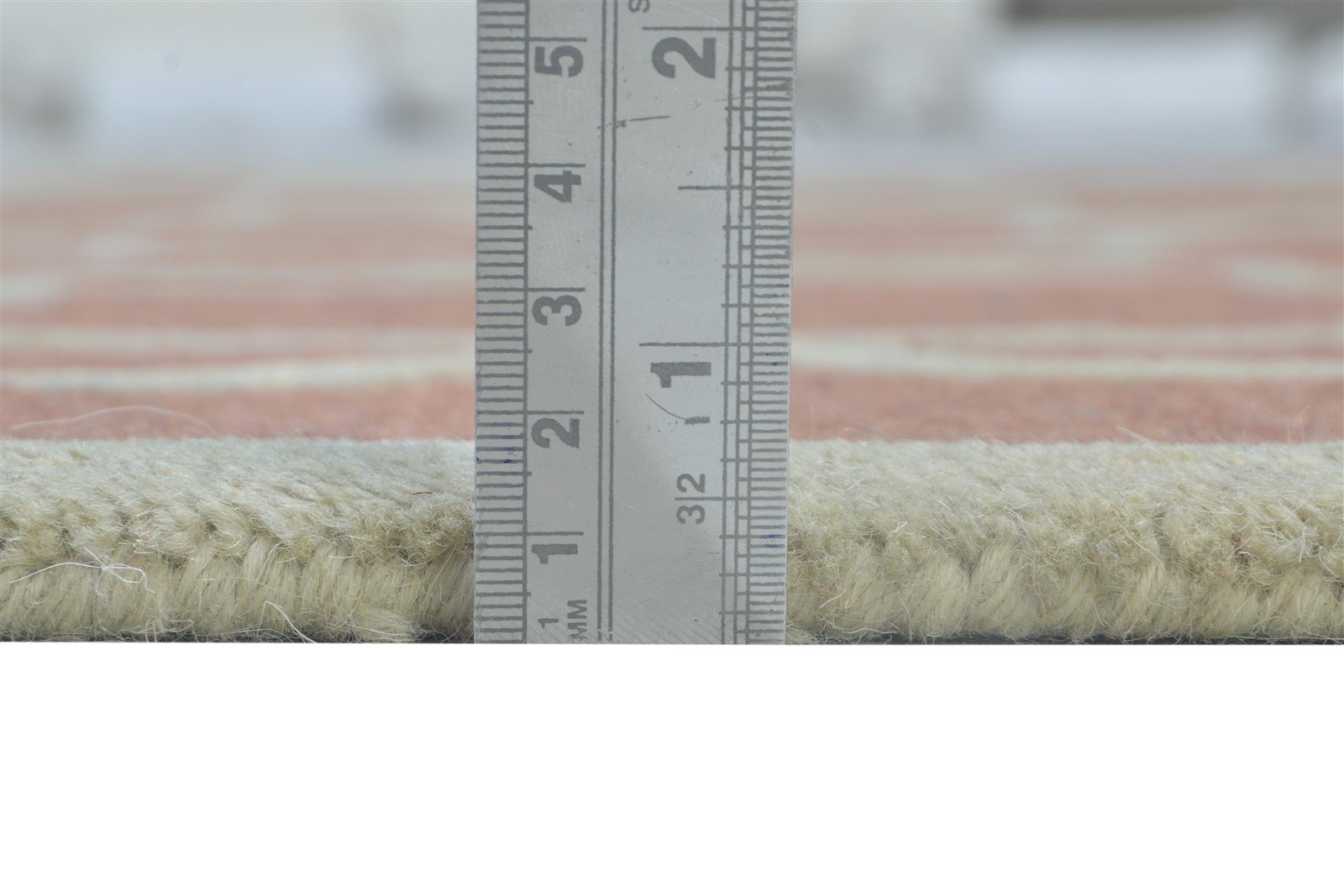 Hand Tufted Rust Wool Rug 4' X 6' Modern Moroccan Geometric Room Size Carpet 7864308957333