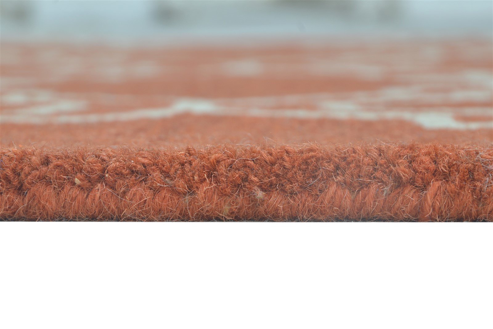 Hand Tufted Rust Wool Rug 4' X 6' Modern Moroccan Trellis Room Size Carpet 7864309383317