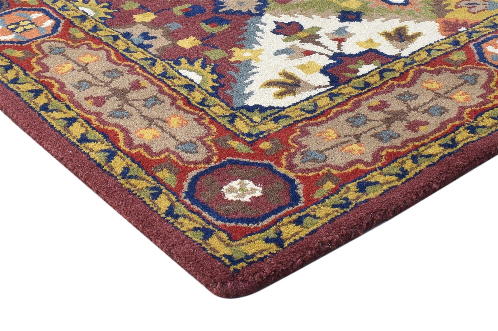 Hand Tufted Rust Wool Rug 4' X 6' Persian Kazak Oriental Room Size Carpet 7864995741845