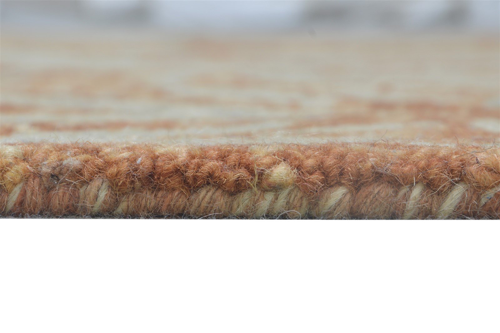 Hand Tufted Rust Wool Rug 5' X 7' Modern French Floral Room Size Carpet 7865113346197